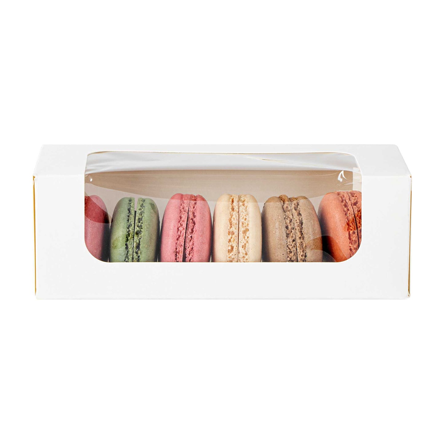 Cafe Vision 13 oz Rectangle White Paper Small Take Out Container - 6" x 2 1/2" x 2" - 200 count box