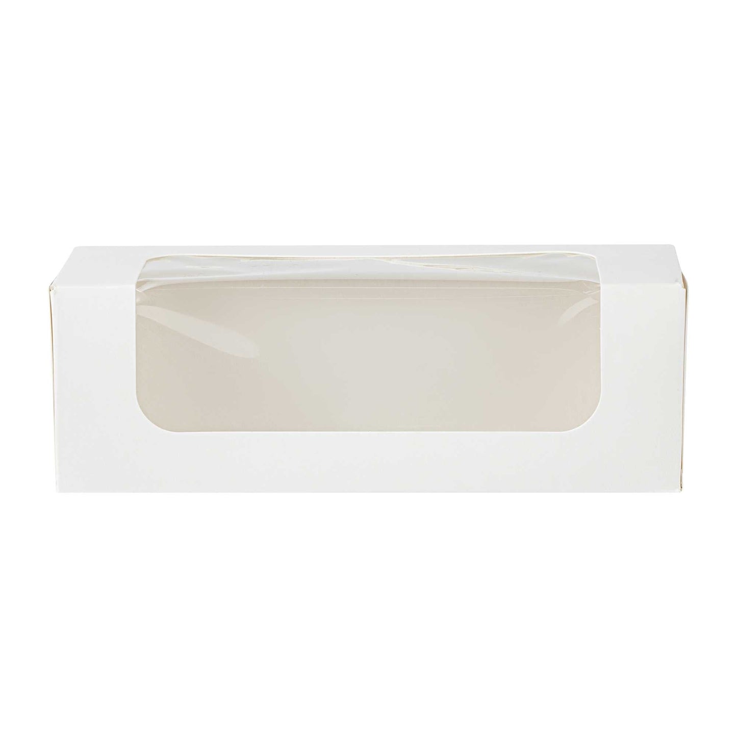 Cafe Vision 13 oz Rectangle White Paper Small Take Out Container - 6" x 2 1/2" x 2" - 200 count box