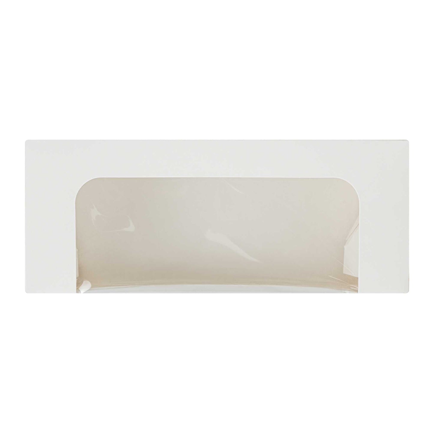 Cafe Vision 13 oz Rectangle White Paper Small Take Out Container - 6" x 2 1/2" x 2" - 200 count box