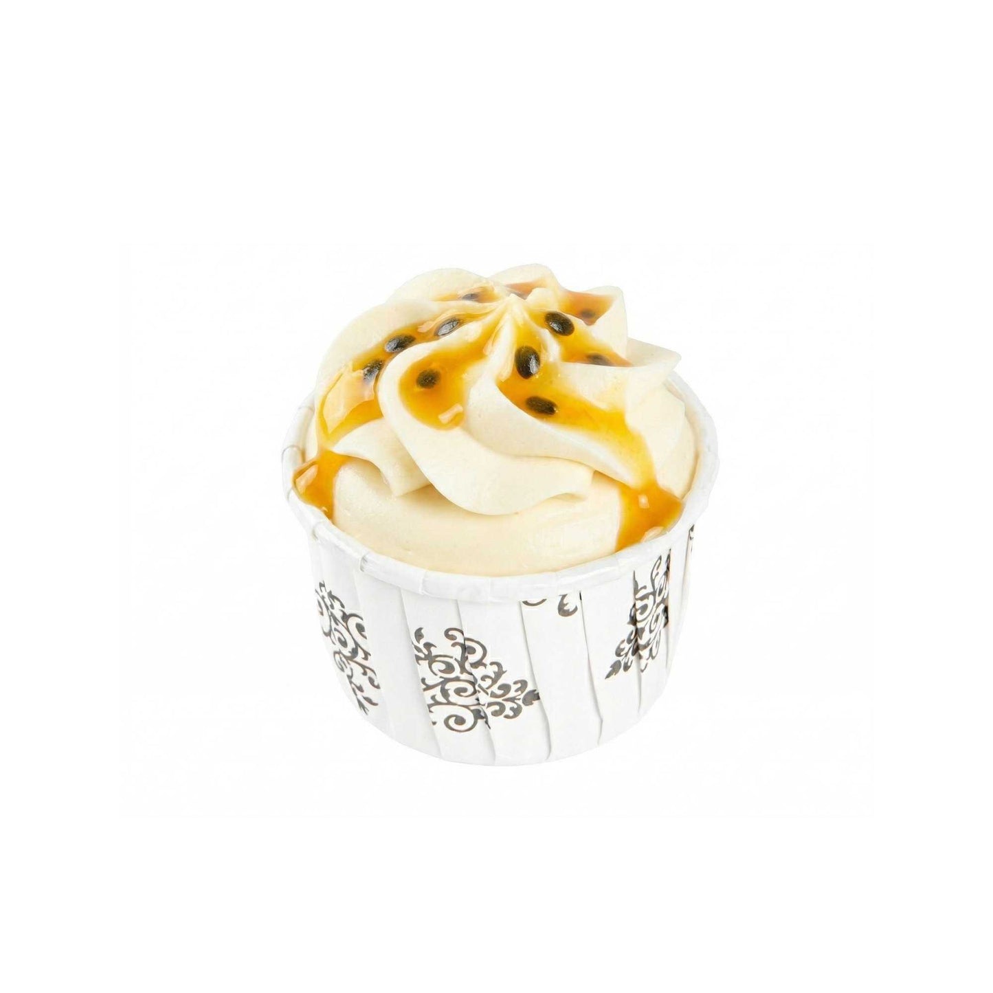 Panificio 2 oz Round Vintage Floral Paper Medium Baking Cup - Pleated - 2 1/4" x 2 1/4" x 1 1/2" - 200 count box