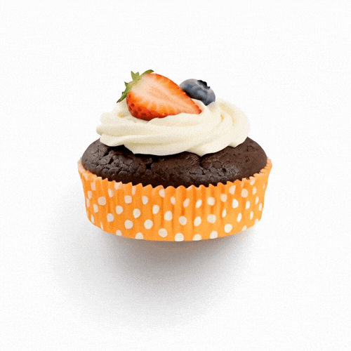Panificio 4 oz Round Polka-Dotted Hot Orange Paper Baking Cup - Ridged - 3 1/2" x 3 1/2" x 1" - 200 count box