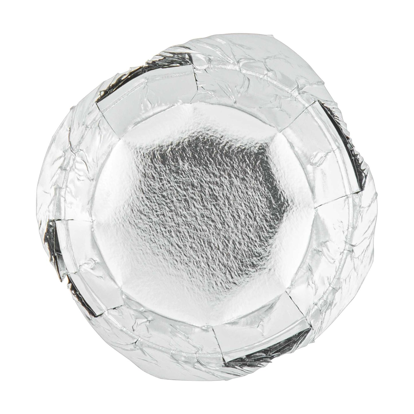 Panificio 4 oz Tulip Metallic Silver Paper Regular Baking Cup - 2 1/4" x 2 1/4" x 1 1/2" - 200 count box