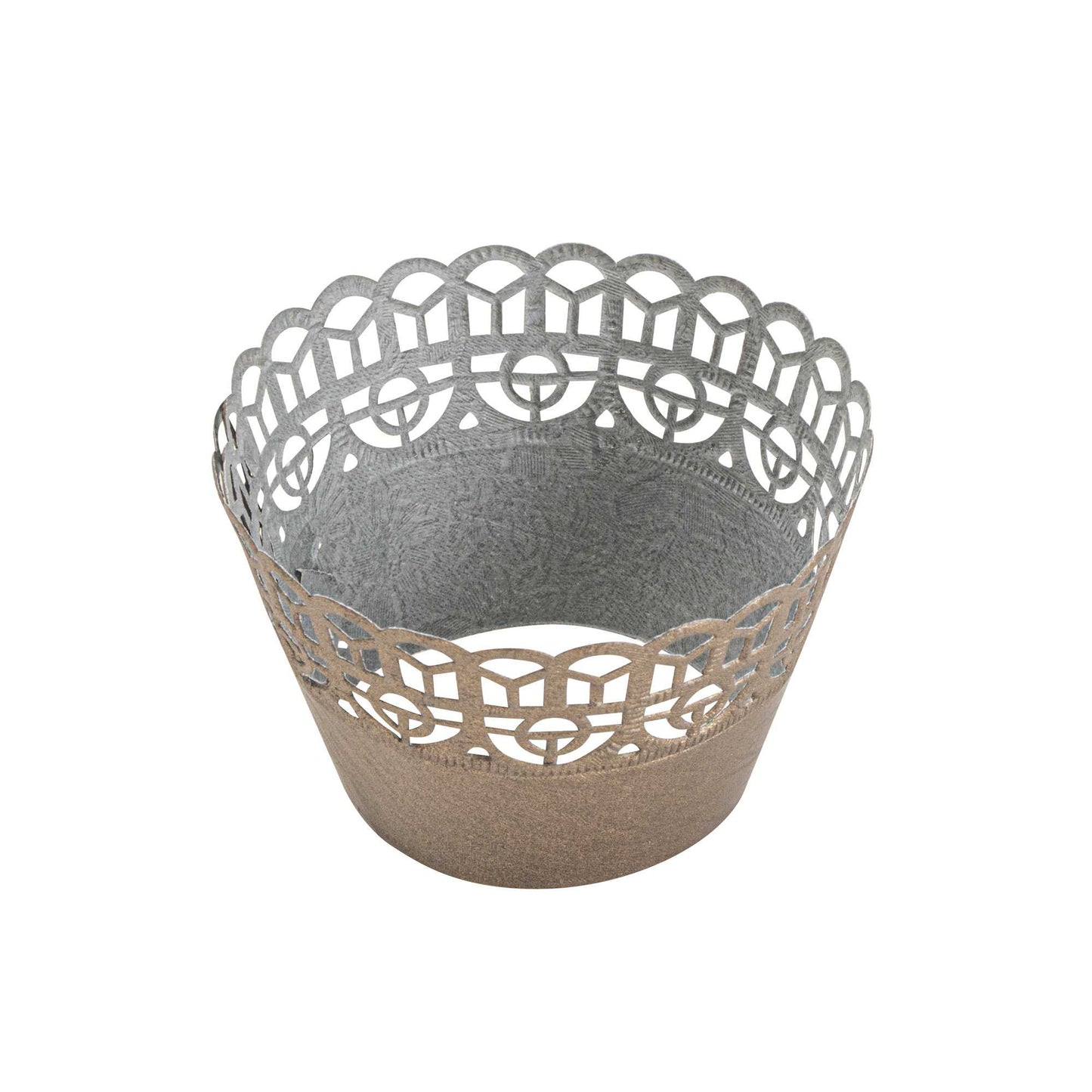 Bellissimo Round Cocoa Brown Paper Cupcake Wrap - 2 1/4" x 2 1/4" x 2" - 200 count box