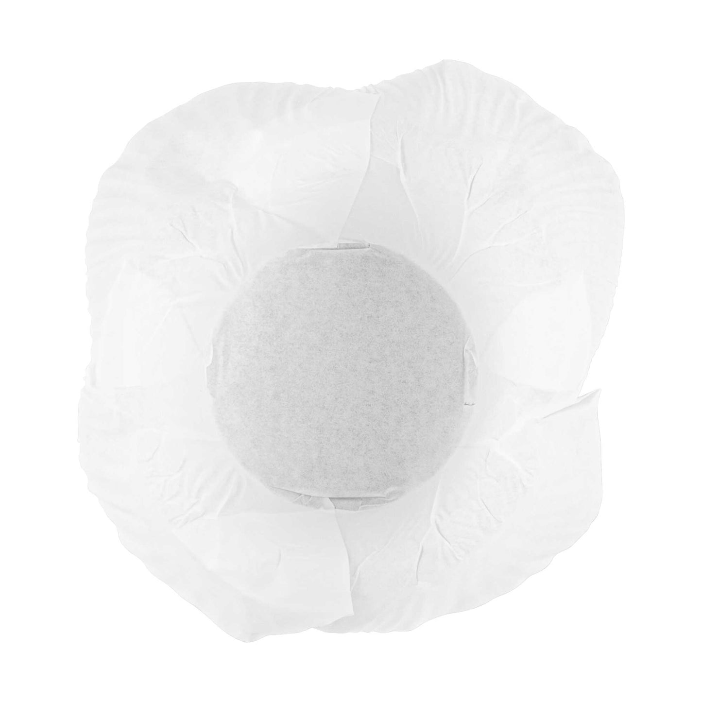 Panificio 6 oz Daffodil White Paper Baking Cup - Greaseproof - 3 1/4" x 3 1/4" x 3" - 200 count box