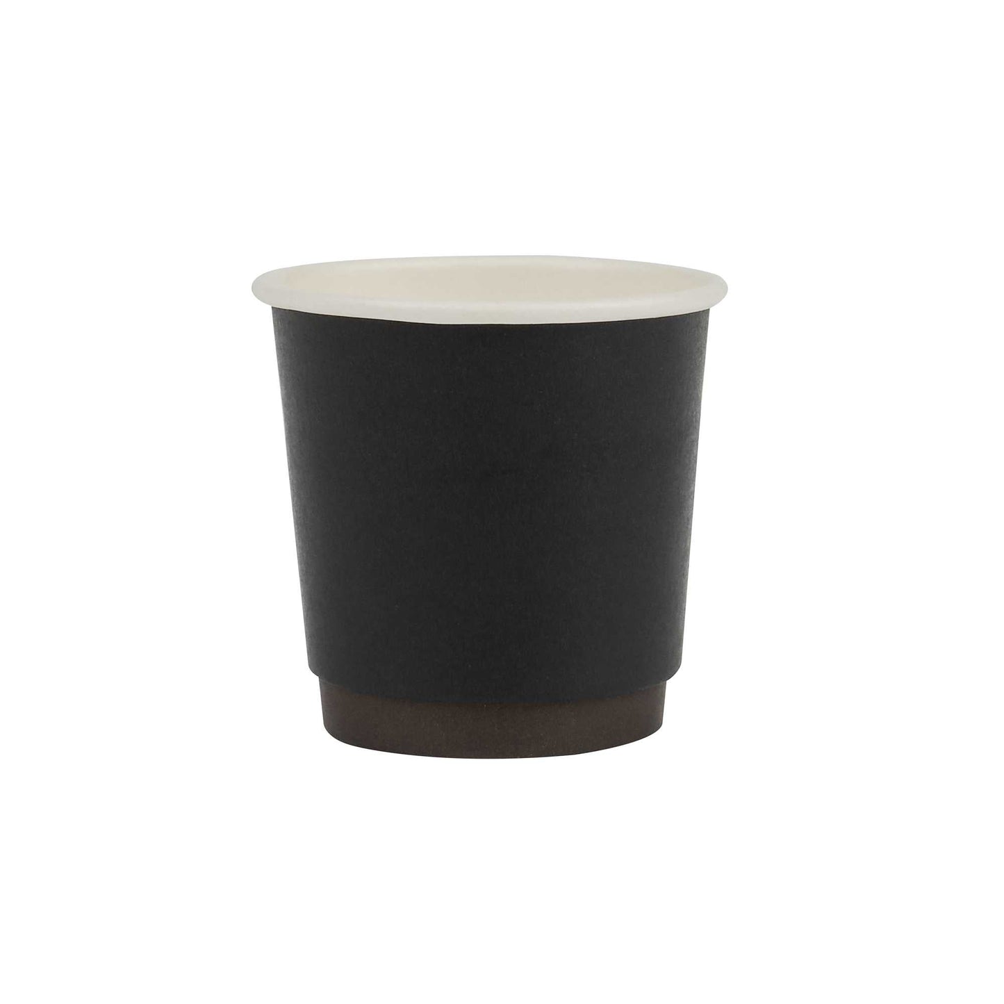 Restpresso 4 oz Black Paper Coffee Cup - Double Wall - 2 1/2" x 2 1/2" x 2 1/4" - 500 count box