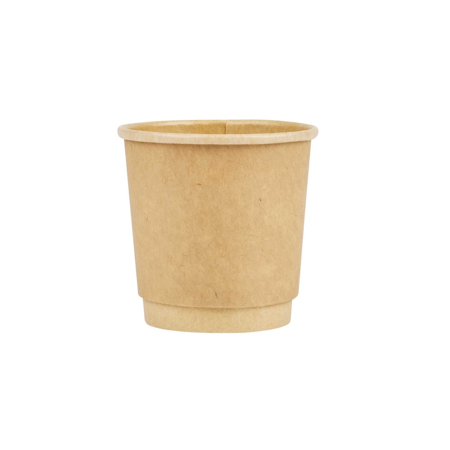 Restpresso 4 oz Kraft Paper Coffee Cup - Double Wall - 2 1/2" x 2 1/2" x 2 1/4" - 500 count box