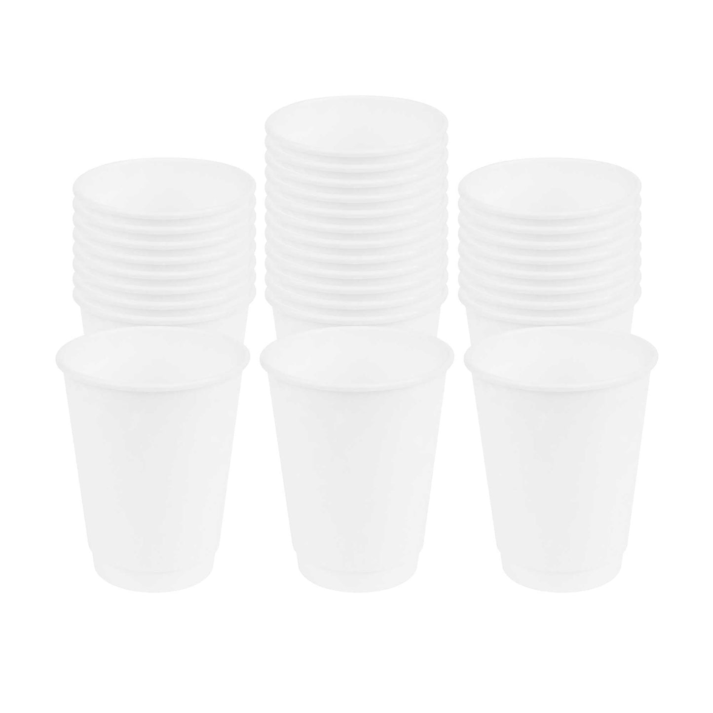 Restpresso 12 oz White Paper Coffee Cup - Double Wall - 3 1/2" x 3 1/2" x 4 1/4" - 25 count box