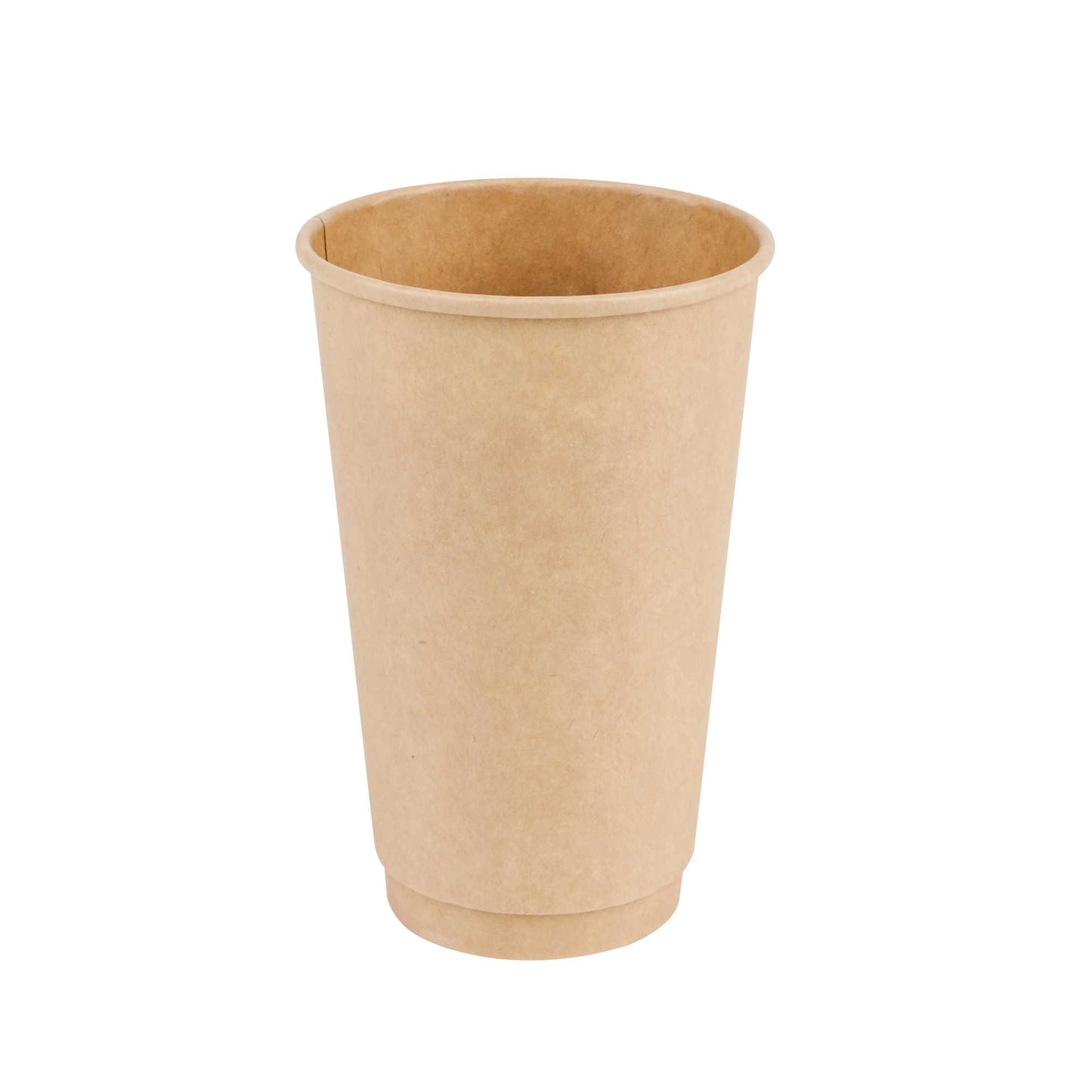 Restpresso 16 oz Kraft Paper Coffee Cup - Double Wall - 3 1/2" x 3 1/2" x 5 1/2" - 25 count box