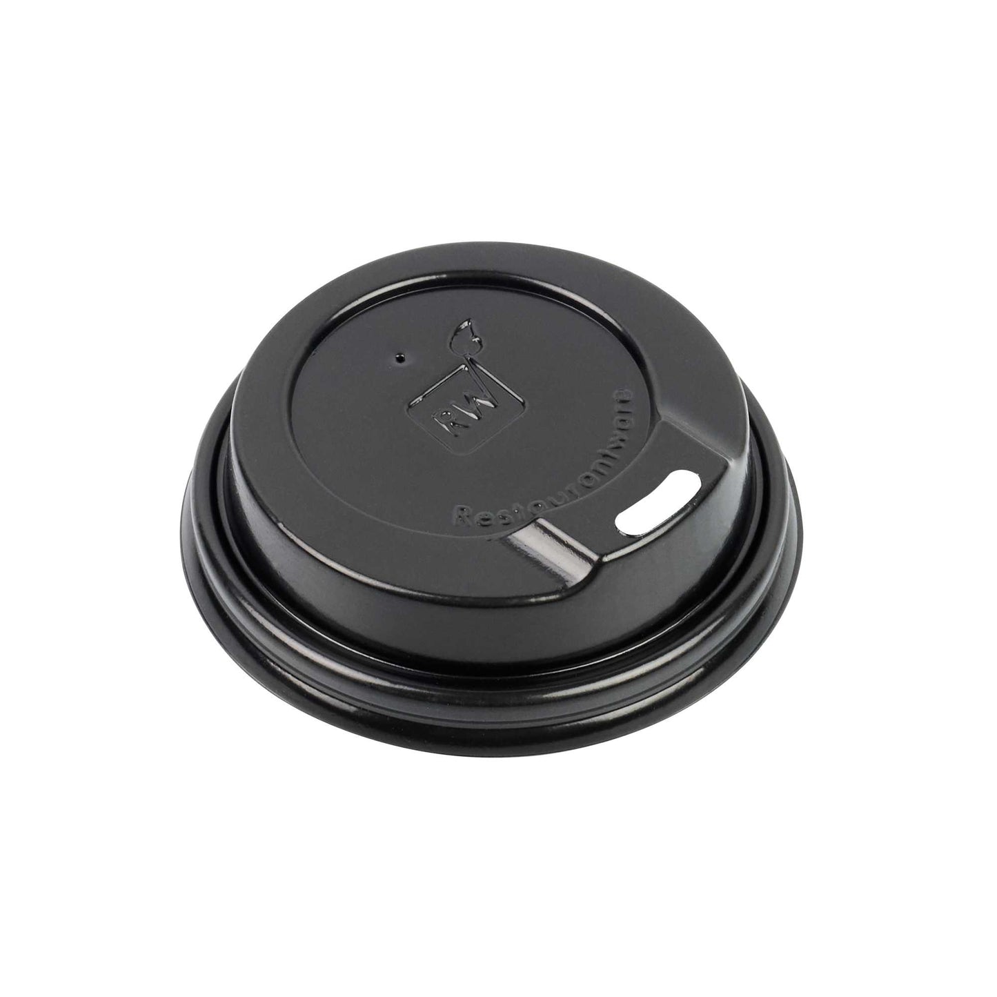 Restpresso Black Plastic Coffee Cup Lid - Fits 4 oz - 500 count box