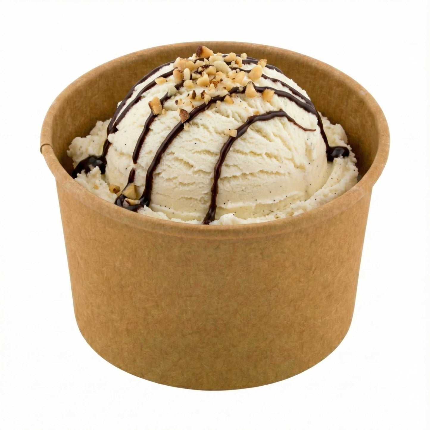 Coppetta 3 oz Round Kraft Paper To Go Cup - 3" x 3" x 1 3/4" - 200 count box