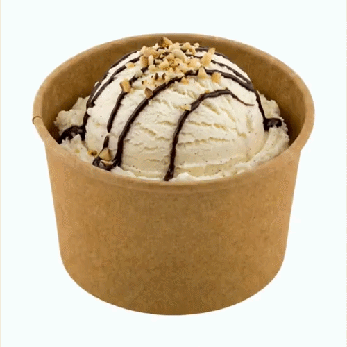 Coppetta 3 oz Round Kraft Paper To Go Cup - 3" x 3" x 1 3/4" - 200 count box