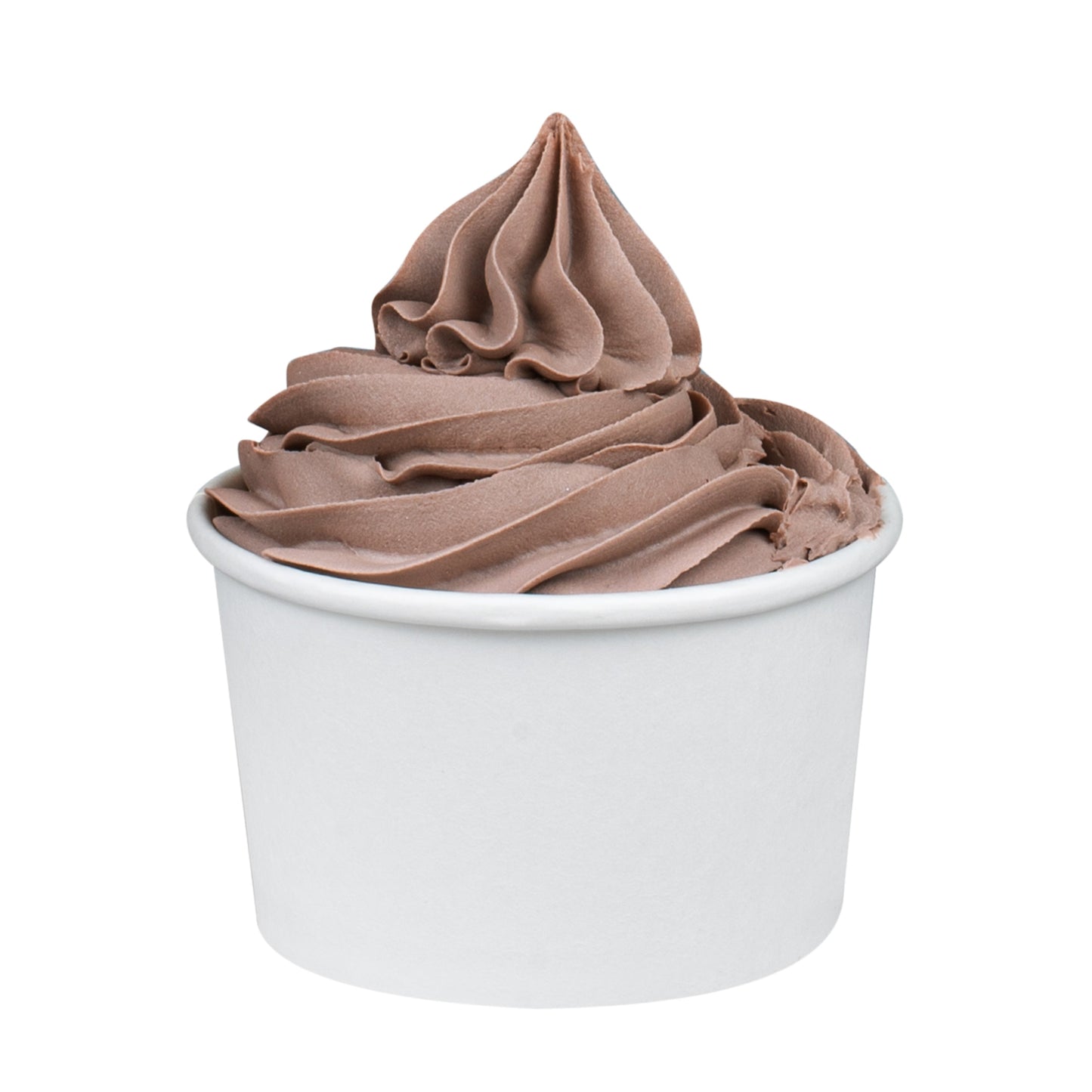 Coppetta 3 oz Round White Paper To Go Cup - 3" x 3" x 1 3/4" - 200 count box