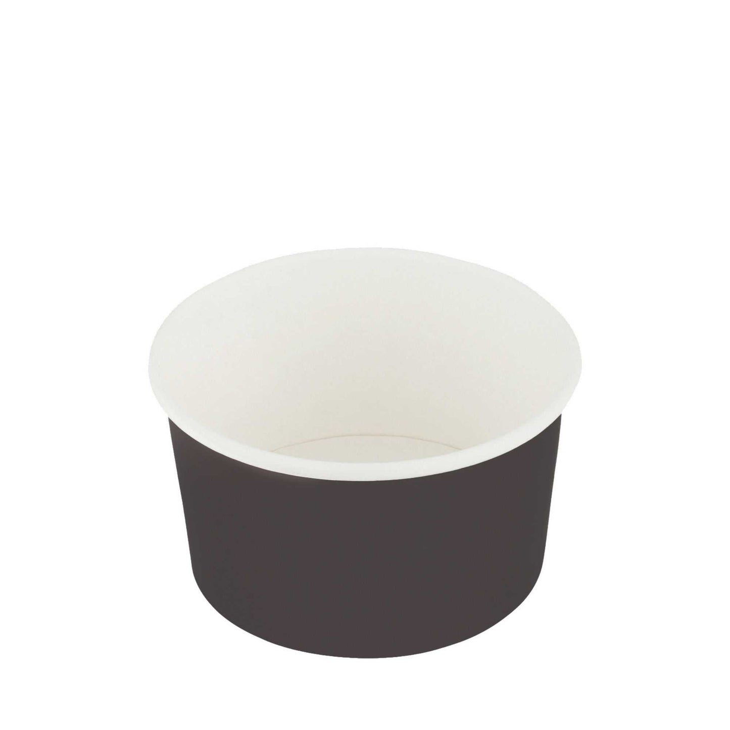 Coppetta 12 oz Round Black Paper To Go Cup - 4" x 4" x 2 1/4" - 200 count box