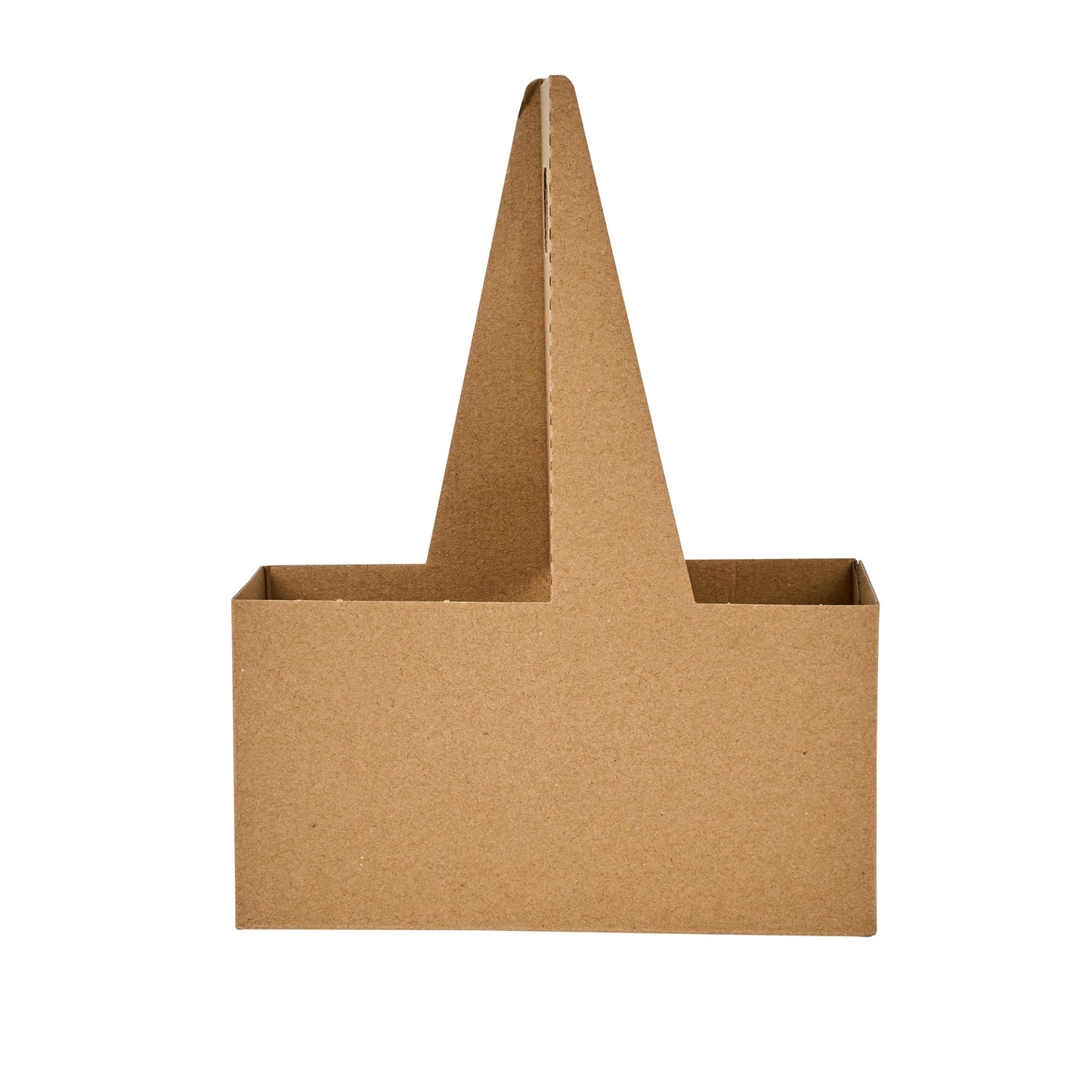 Restpresso Kraft Paper Altalena Drink Carrier - Fits 2 Cups - 7 1/4" x 3 1/2" x 9 1/4" - 100 count box