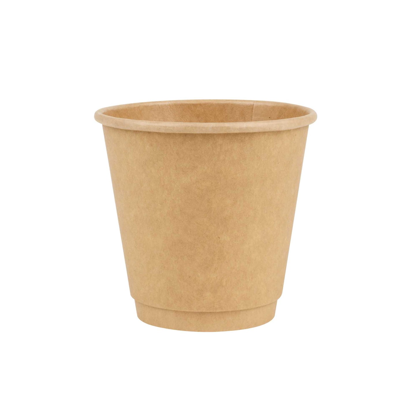Restpresso 8 oz Kraft Paper Coffee Cup - Double Wall - 3 1/2" x 3 1/2" x 3 1/4" - 500 count box