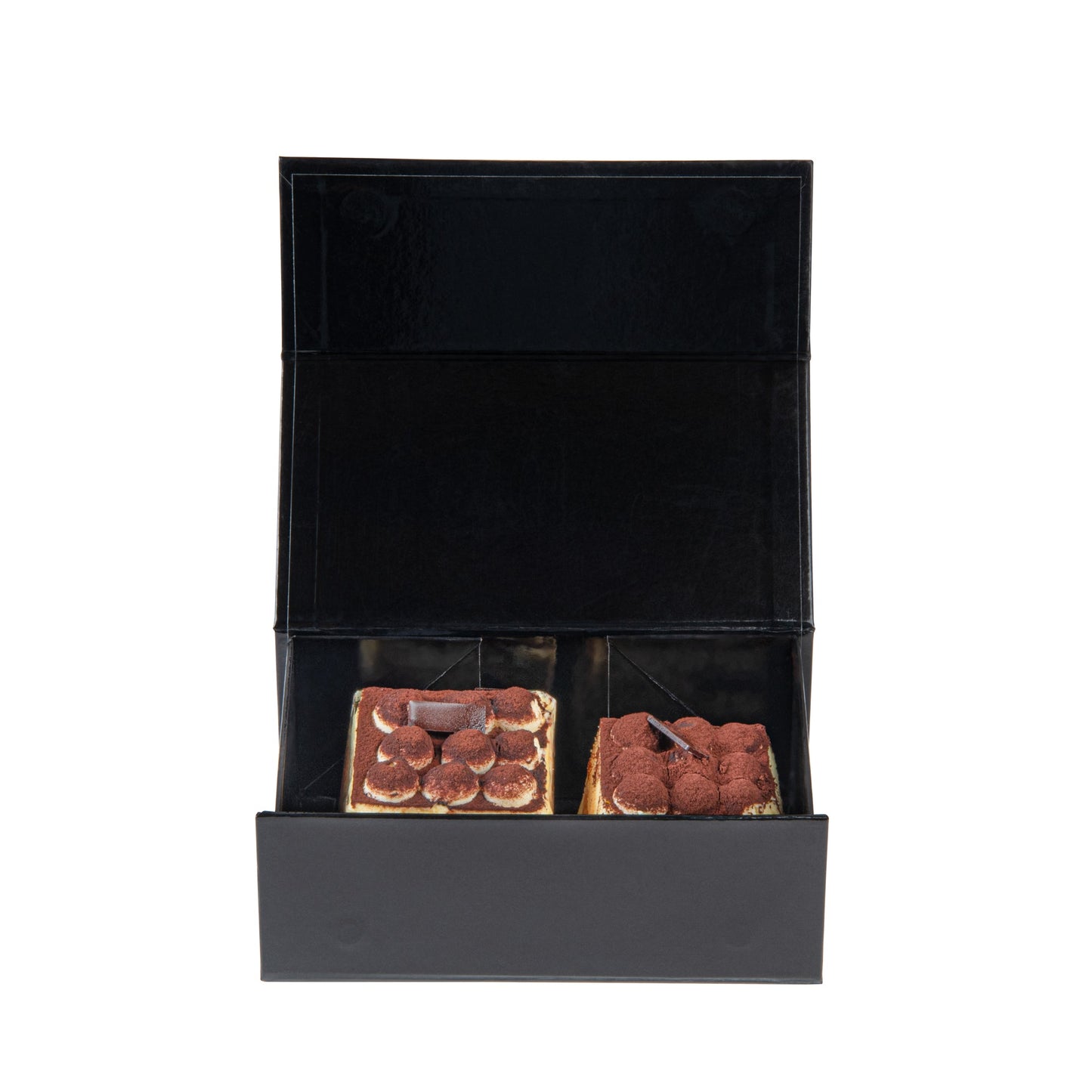 Cater Tek Rectangle Black Paper Small Tic Tac Box - Magnetic - 7" x 4" x 2 3/4" - 10 count box