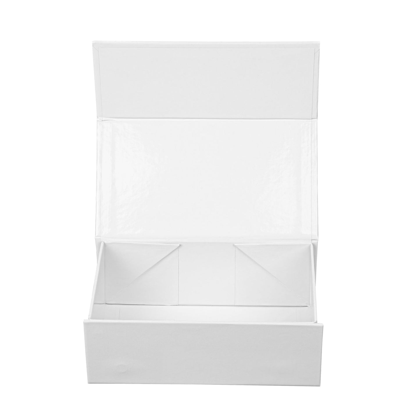 Cater Tek Rectangle White Paper Small Tic Tac Box - Magnetic - 7" x 4" x 2 3/4" - 10 count box