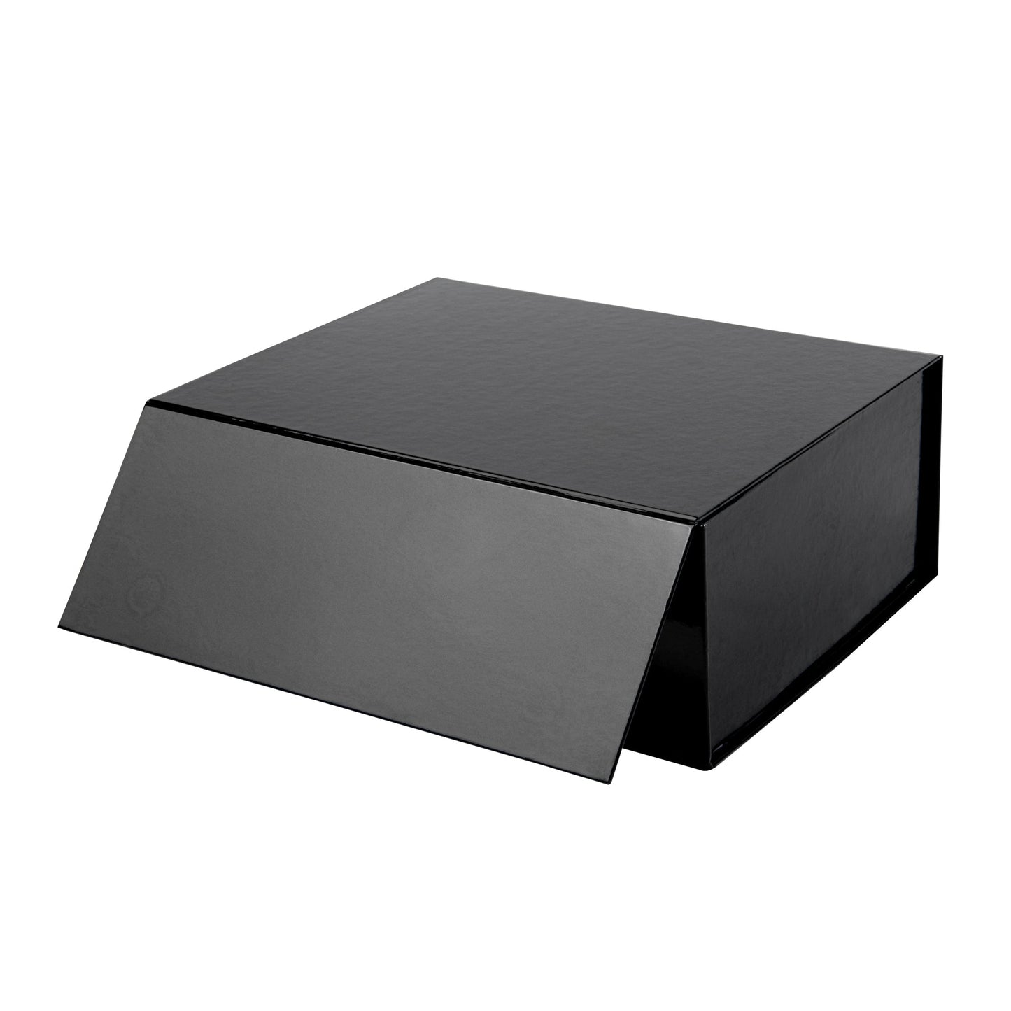 Cater Tek Rectangle Black Paper Large Tic Tac Box - Magnetic - 10 1/2" x 8" x 4" - 10 count box