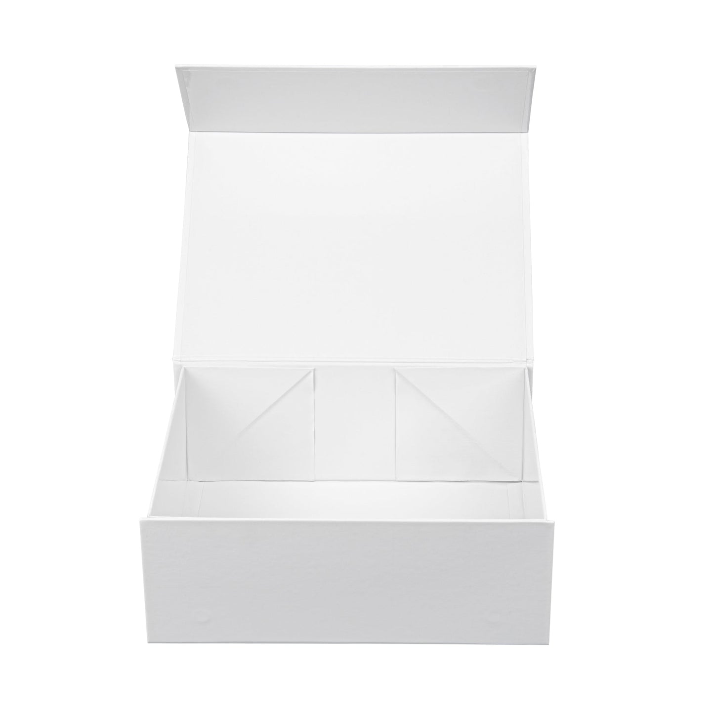 Cater Tek Rectangle White Paper Large Tic Tac Box - Magnetic - 10 1/2" x 8" x 4" - 10 count box