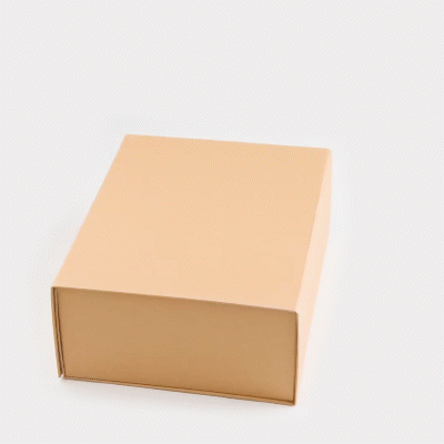 Cater Tek Rectangle Kraft Paper Extra Large Tic Tac Box - Magnetic - 12" x 10" x 5" - 10 count box