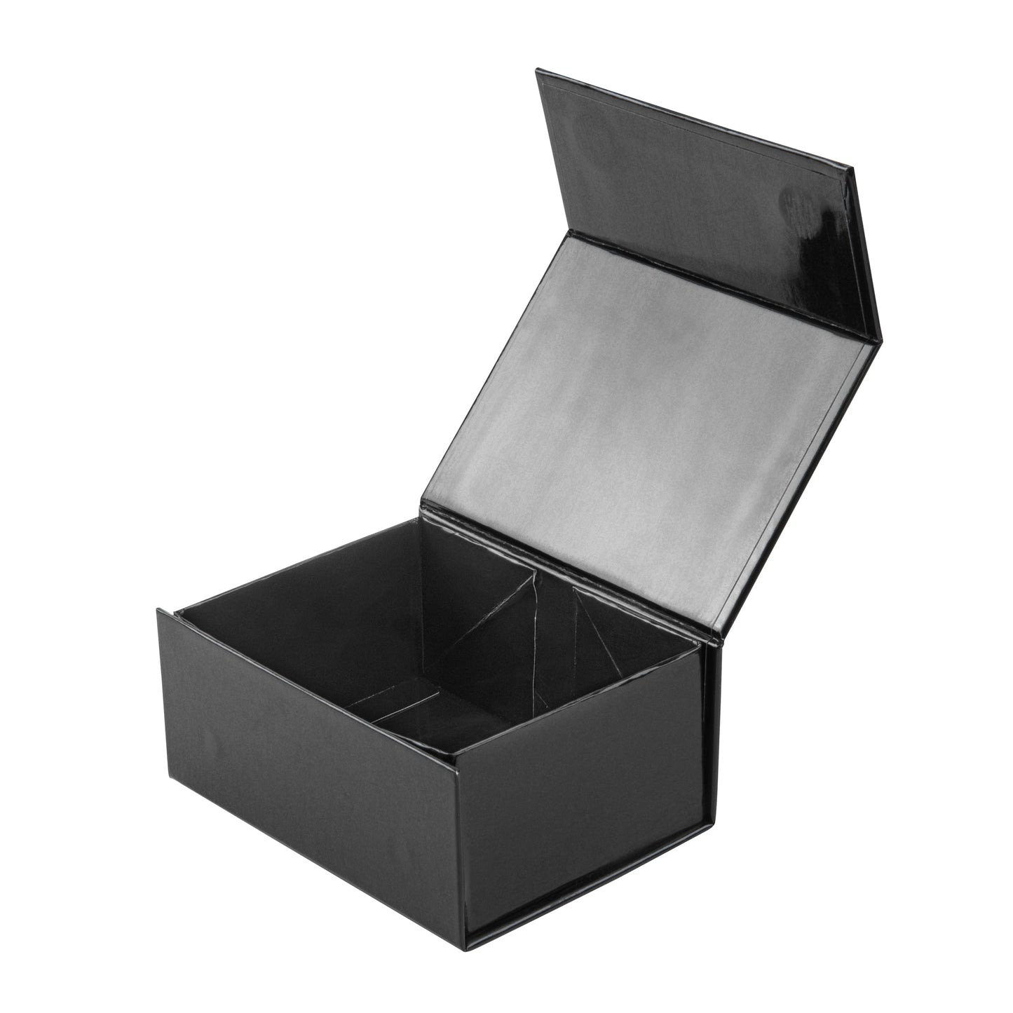 Cater Tek Rectangle Black Paper Extra Small Tic Tac Box - Magnetic - 5" x 4" x 2 1/2" - 10 count box