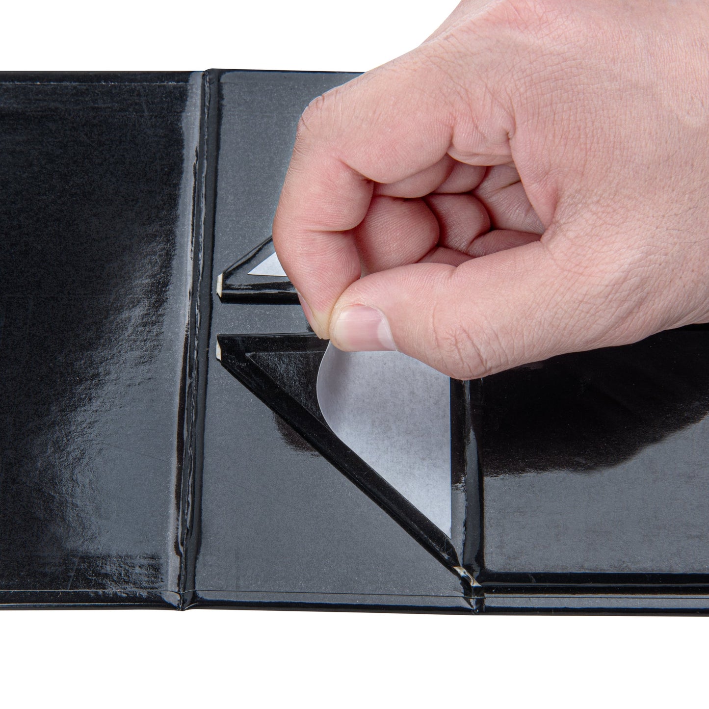 Cater Tek Rectangle Black Paper Extra Small Tic Tac Box - Magnetic - 5" x 4" x 2 1/2" - 10 count box