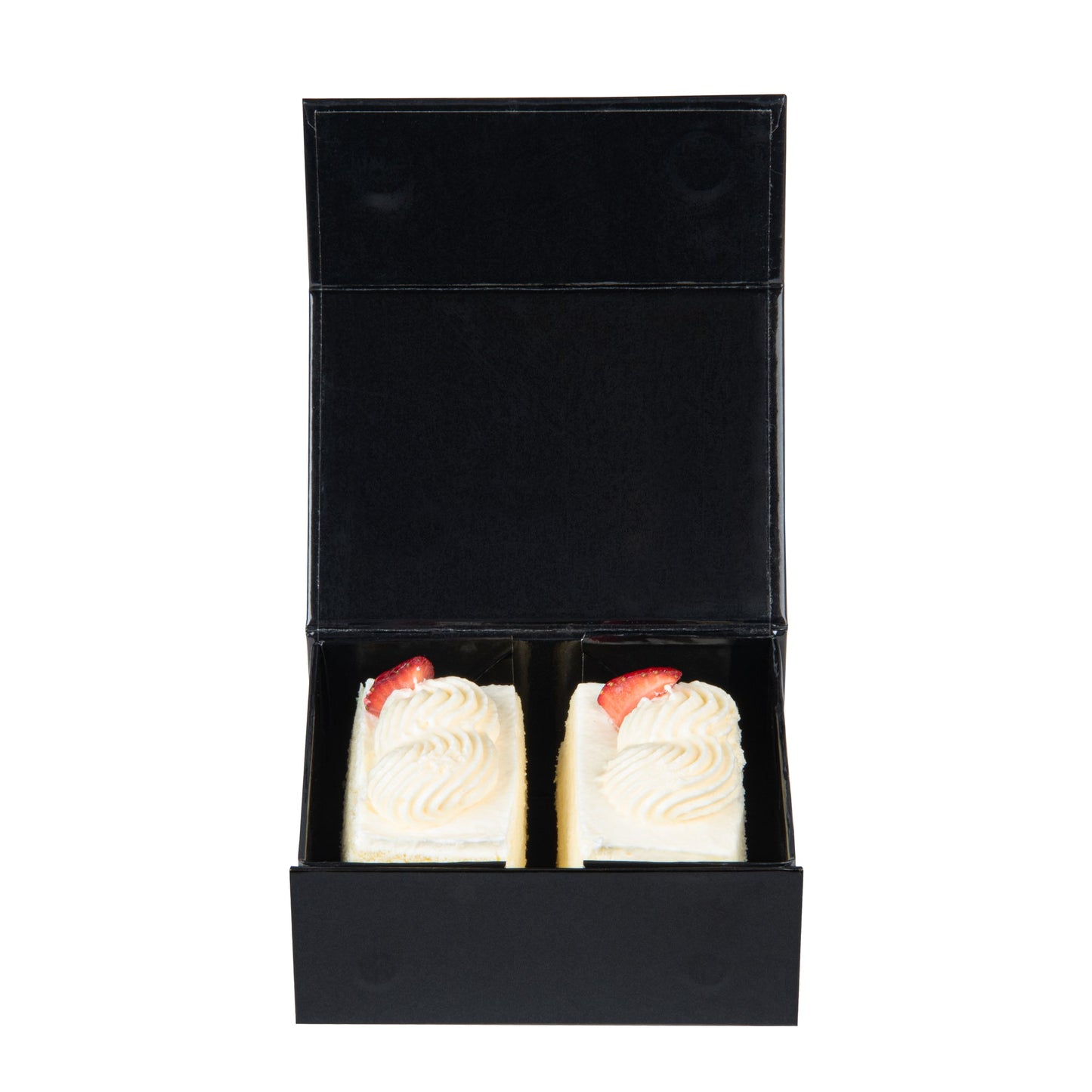Cater Tek Rectangle Black Paper Extra Small Tic Tac Box - Magnetic - 5" x 4" x 2 1/2" - 10 count box