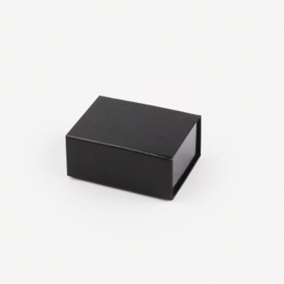 Cater Tek Rectangle Black Paper Extra Small Tic Tac Box - Magnetic - 5" x 4" x 2 1/2" - 10 count box