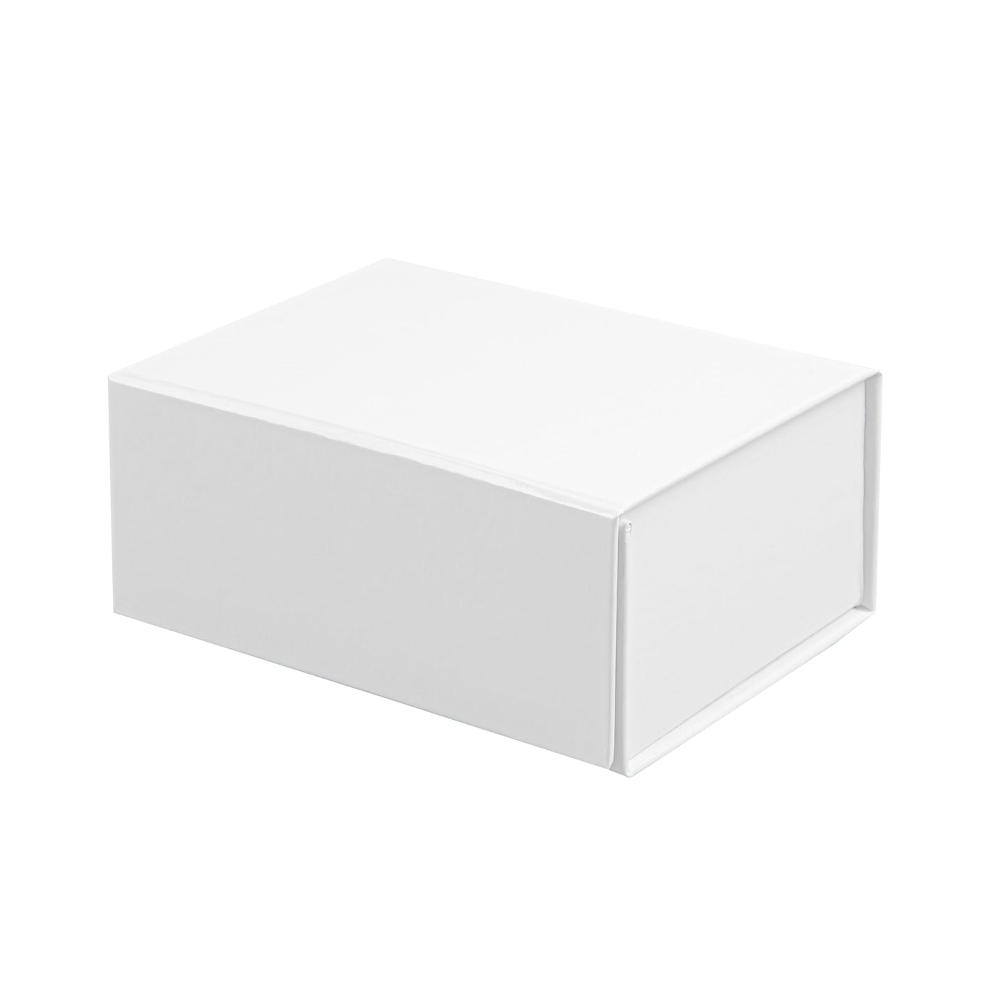 Cater Tek Rectangle White Paper Extra Small Tic Tac Box - Magnetic - 5" x 4" x 2 1/2" - 10 count box