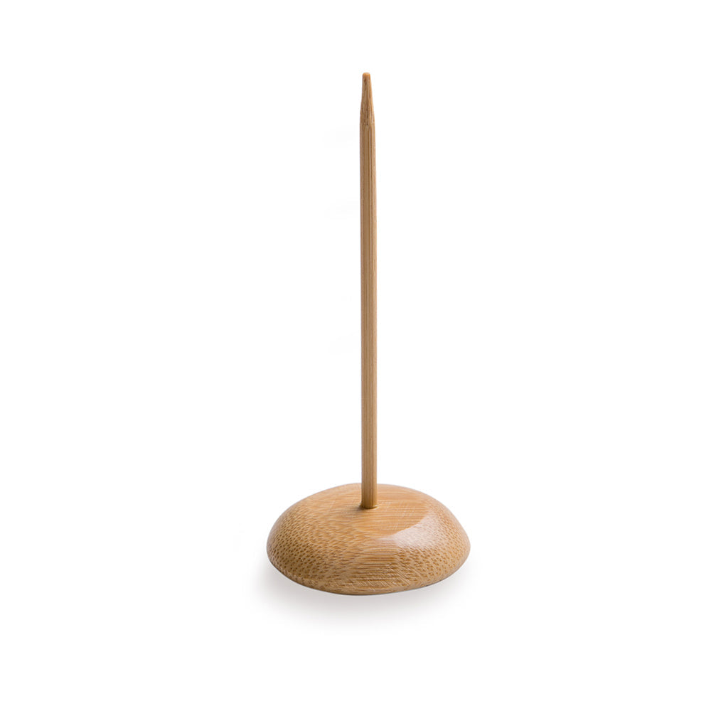 Pixy Natural Bamboo Pick / Pedestal - Reversible - 1 1/2" x 4" x 1 1/2" - 100 count box