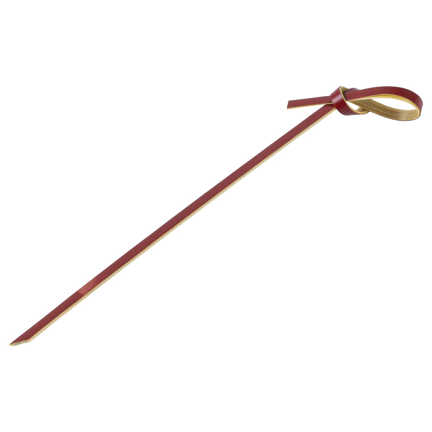 Pixy Brown Bamboo Knotted Pick - 4" x 1/2" - 1000 count box