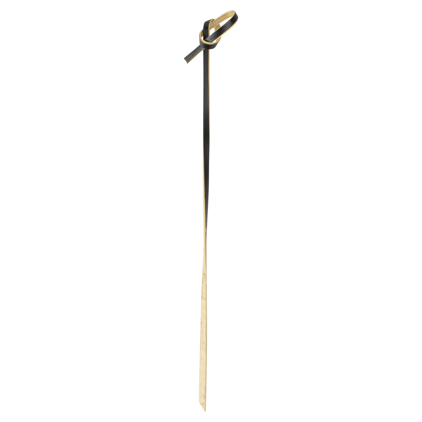 Pixy Black Bamboo Twisted Knot Skewer - 6" x 1/2" - 1000 count box