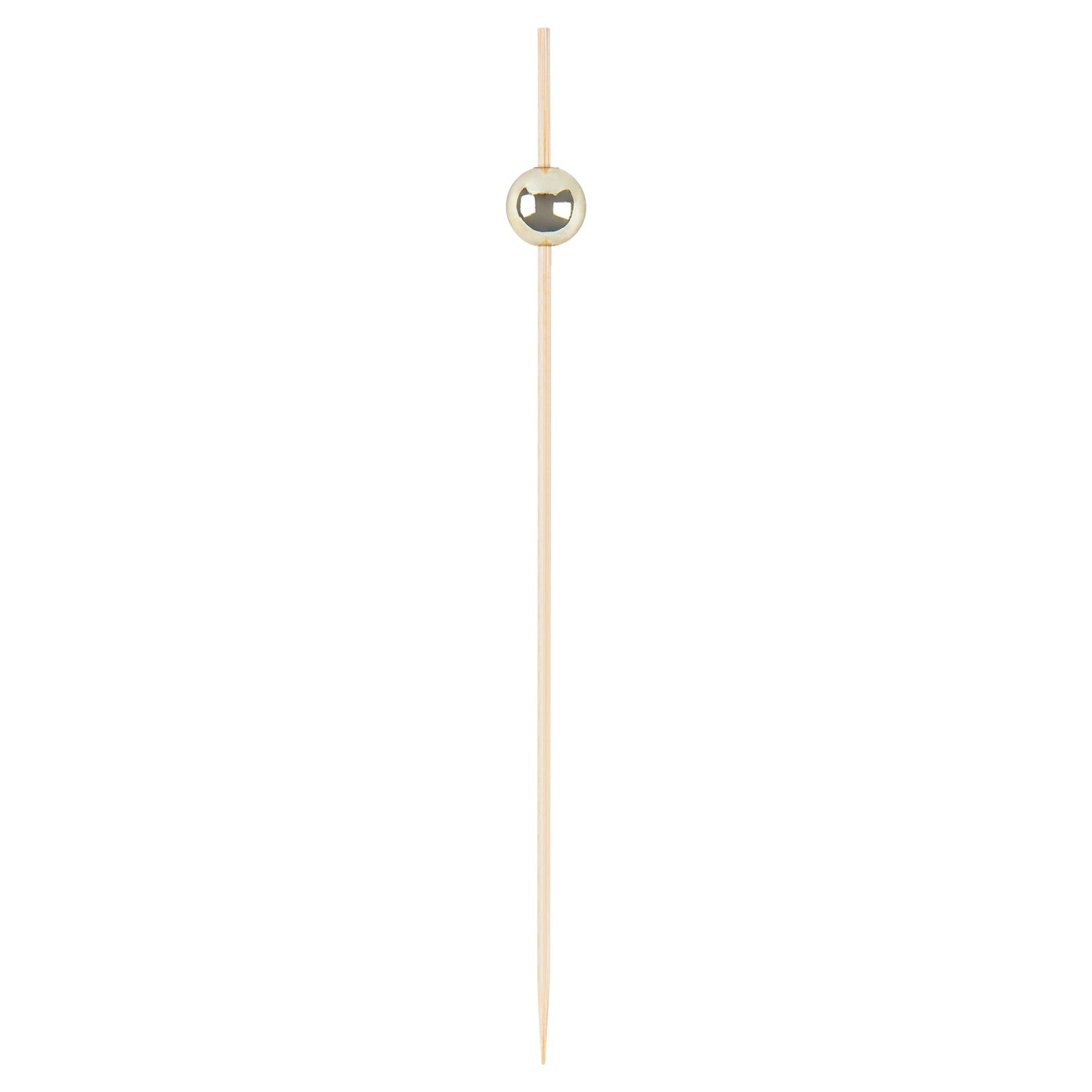 Pixy Gold Bamboo Sphere Skewer - 6" - 1000 count box