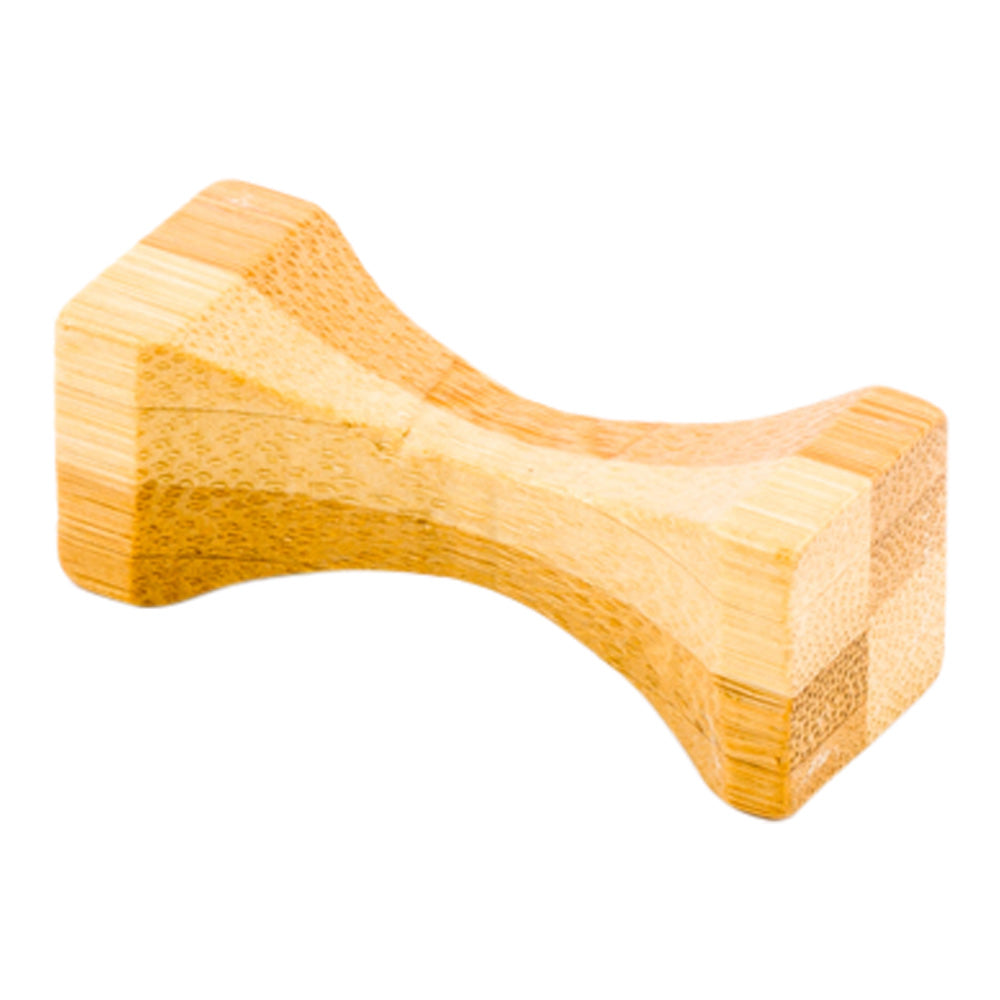 Bambuddha Natural Bamboo Chopstick Rest - Hourglass , Duo Color - 1 3/4" x 1/2" x 1/2" - 25 count box