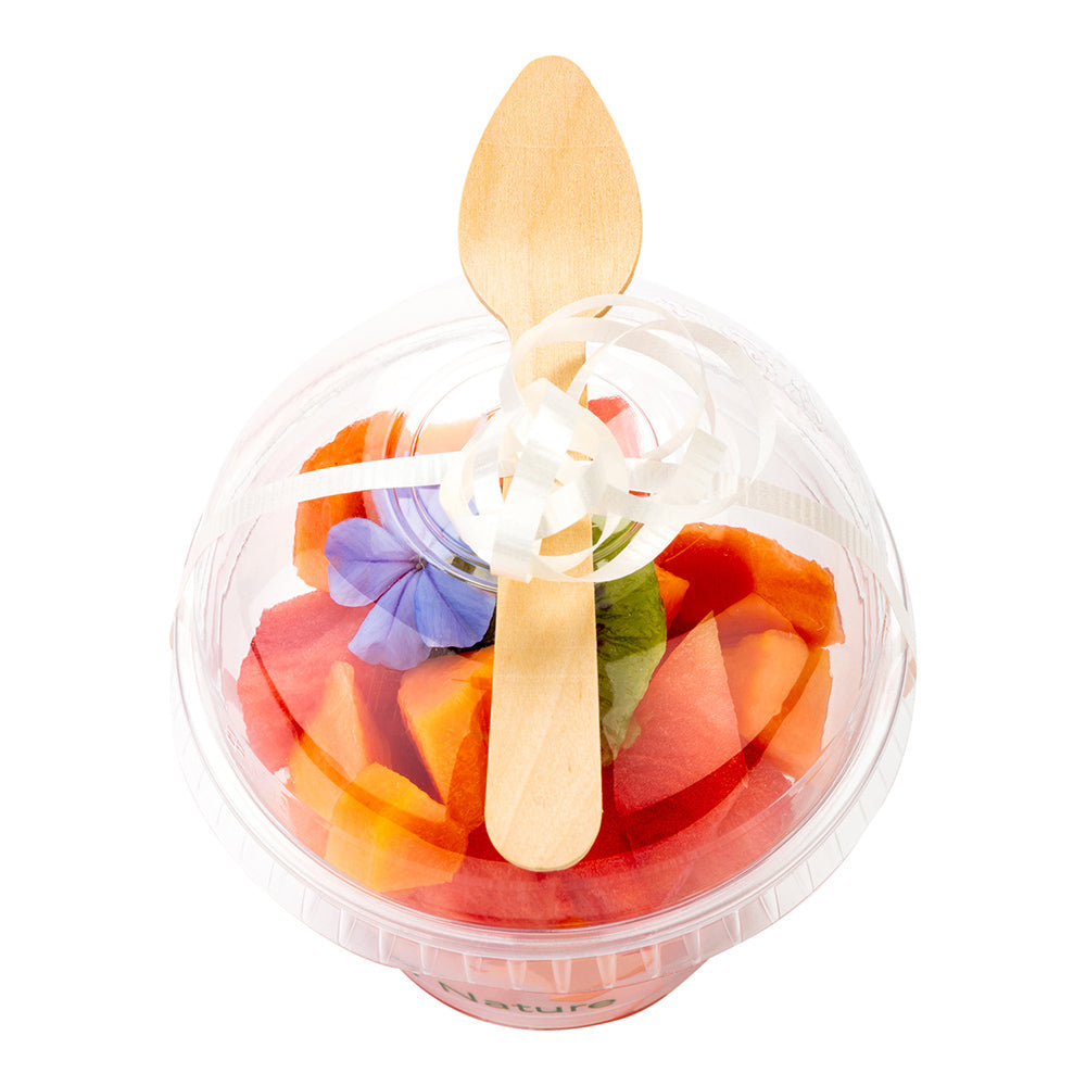 Taipei Natural Wood Mini Spoon - 4 1/4" x 1" x 1/2" - 500 count box