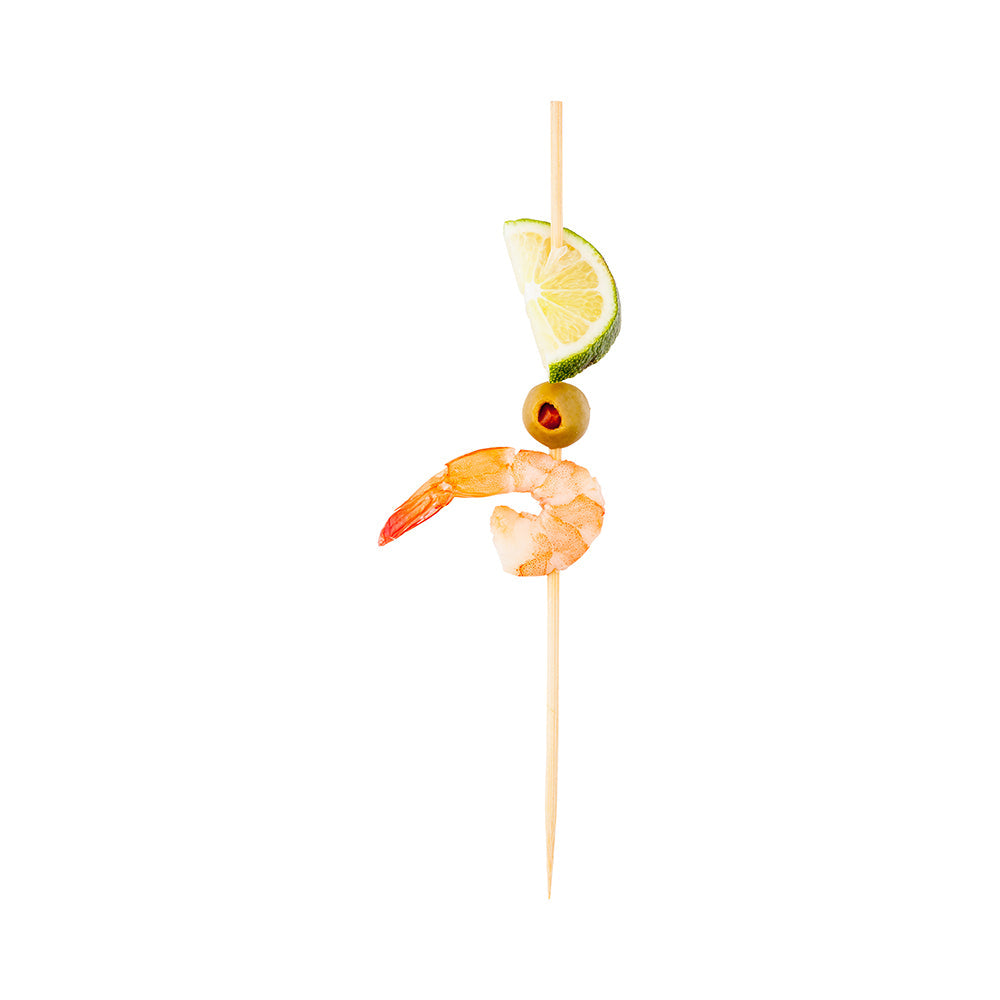 Pixy Robata Sturdy Natural Bamboo Grilling Skewer - 8" - 1000 count box