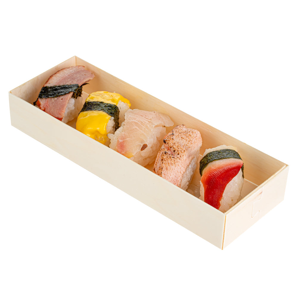 Taipei 9 oz Rectangle Poplar Container - with Window Flap Lid - 100 count box