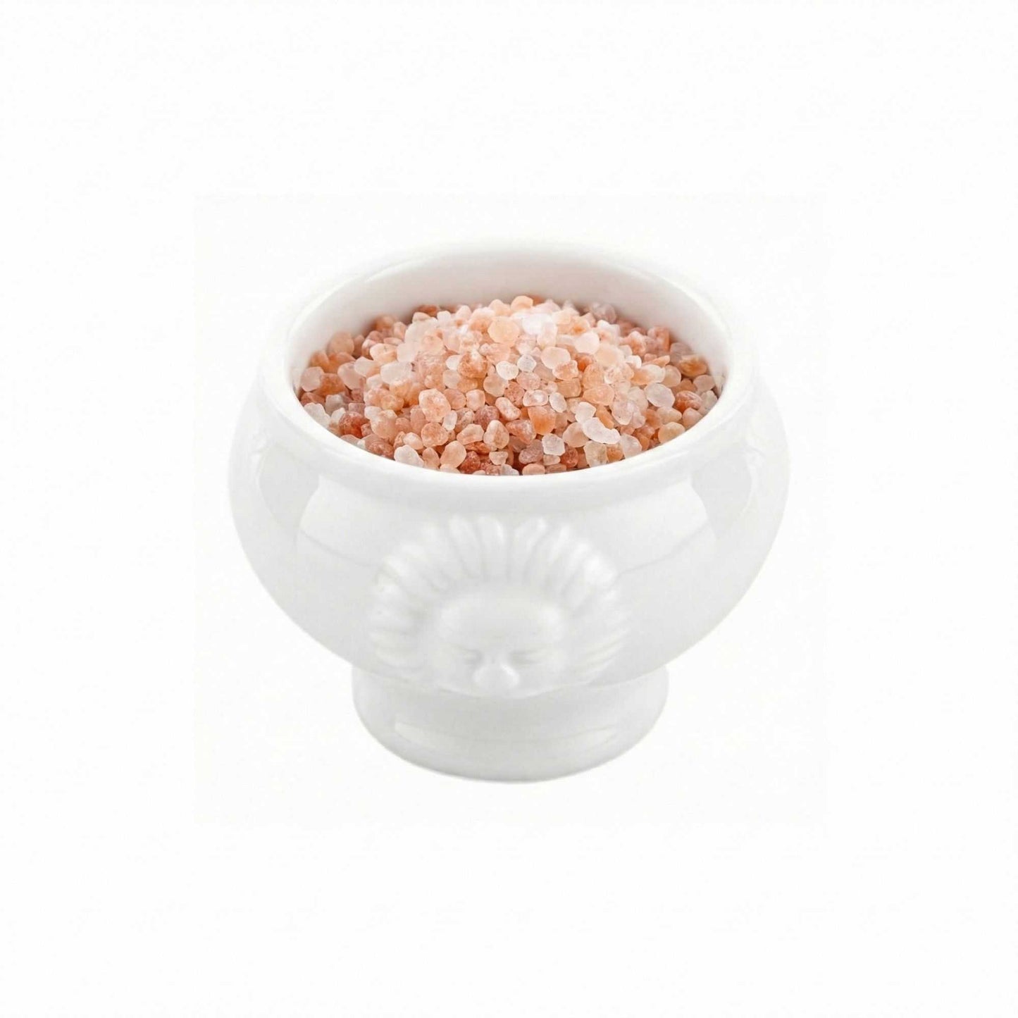 Chef 101 2 oz Round White Porcelain Lion Head Mini Bowl - 2" x 2" x 1 3/4" - 10 count box