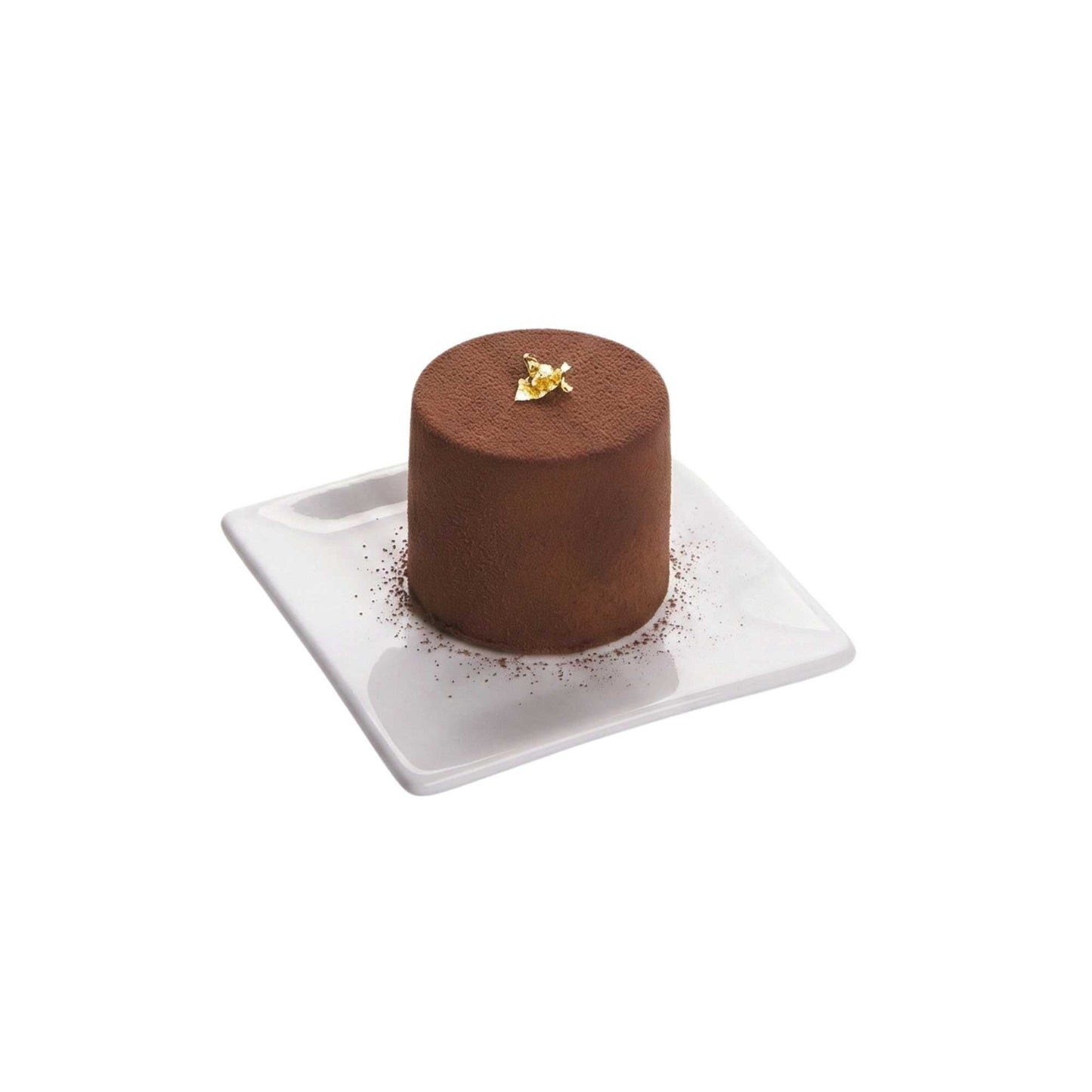 Chef 101 Square White Porcelain Mini Edge Plate - 3" x 3" - 10 count box