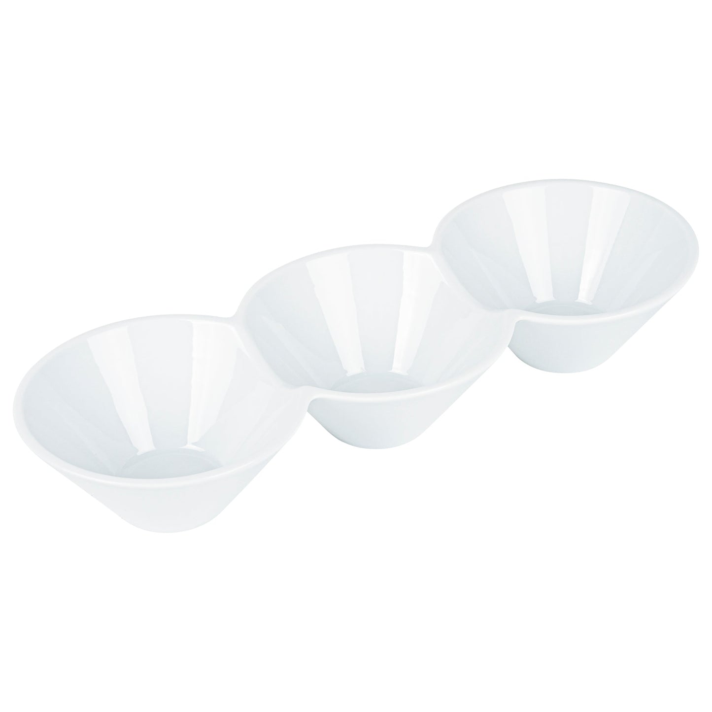 Chef 101 18 oz Round White Porcelain Modern Bowl Set - 13 1/2" x 5" x 2 1/4" - 1 count box