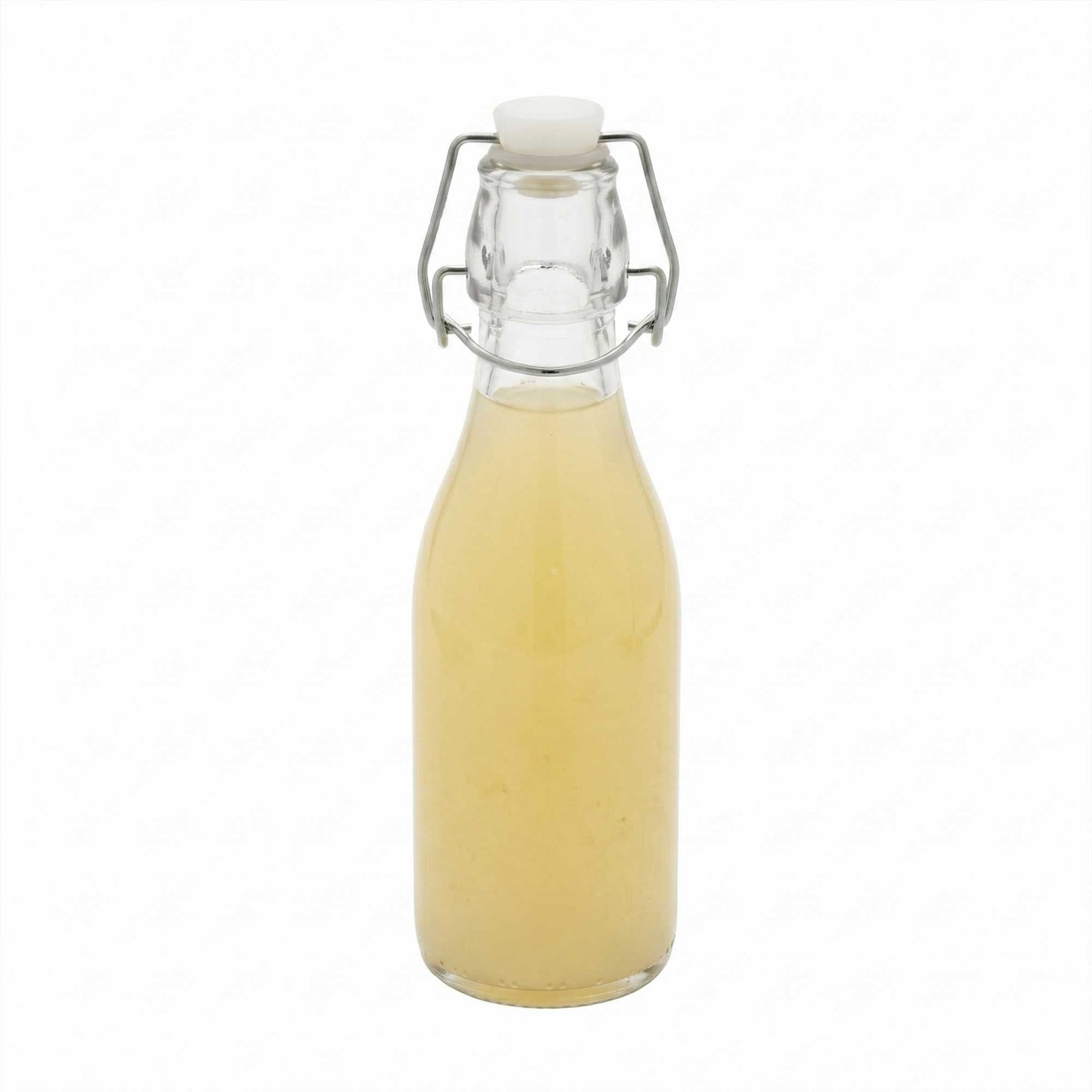 Vetri 9 oz Round Glass Nostalgic Bottle - Swing Top - 2 1/4" x 2 1/4" x 7 3/4" - 10 count box