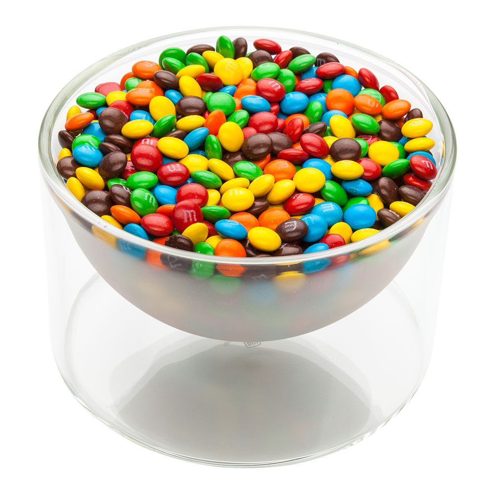 Forma Professional 14 oz Round Frosted Glass Lufthansa Bowl - Double Wall, Shallow - 4 3/4" x 4 3/4" x 3" - 10 count box