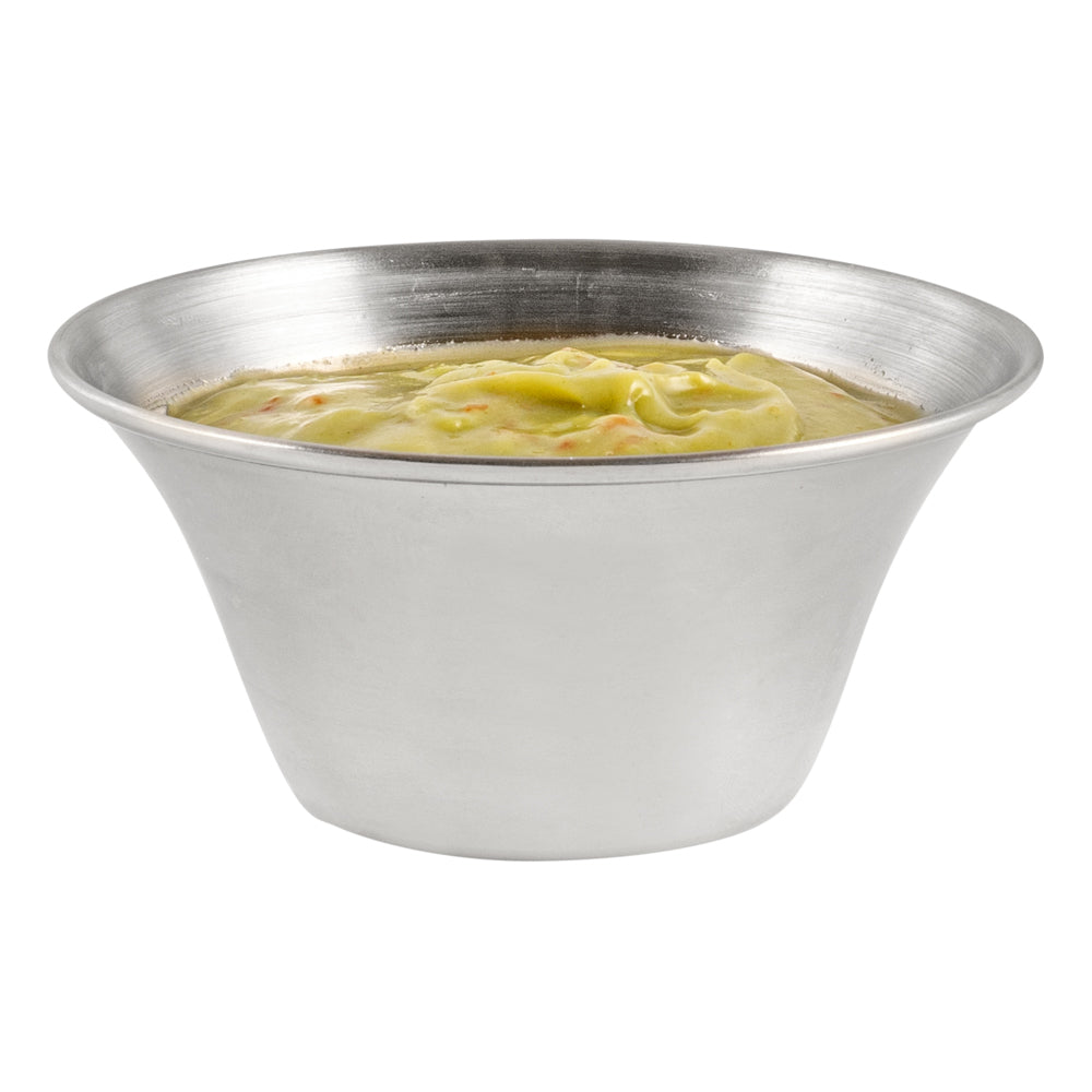 Met Lux 6 oz Stainless Steel Condiment Cup - 3 3/4" x 3 3/4" x 2" - 10 count box
