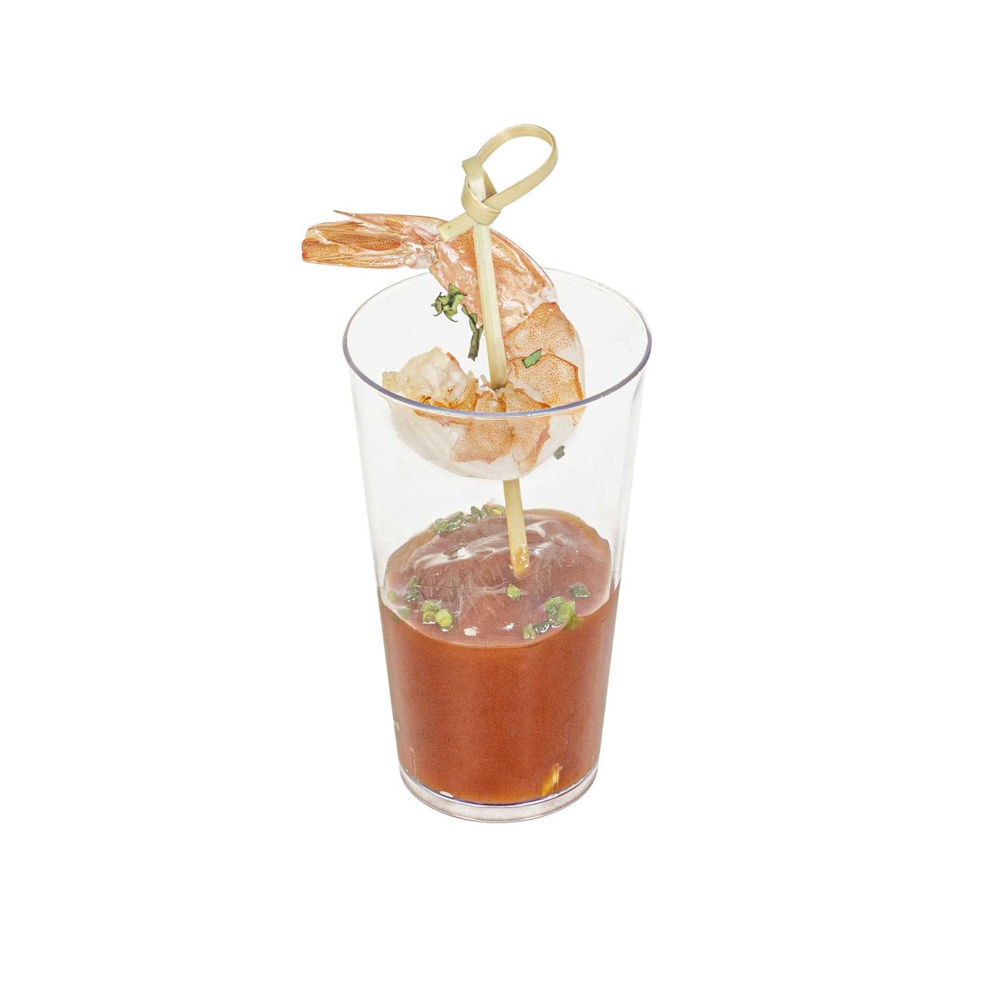 Mini Serve 3 oz Round Clear Plastic Mini Parfait Glass - 2" x 2" x 2 1/2" - 100 count box