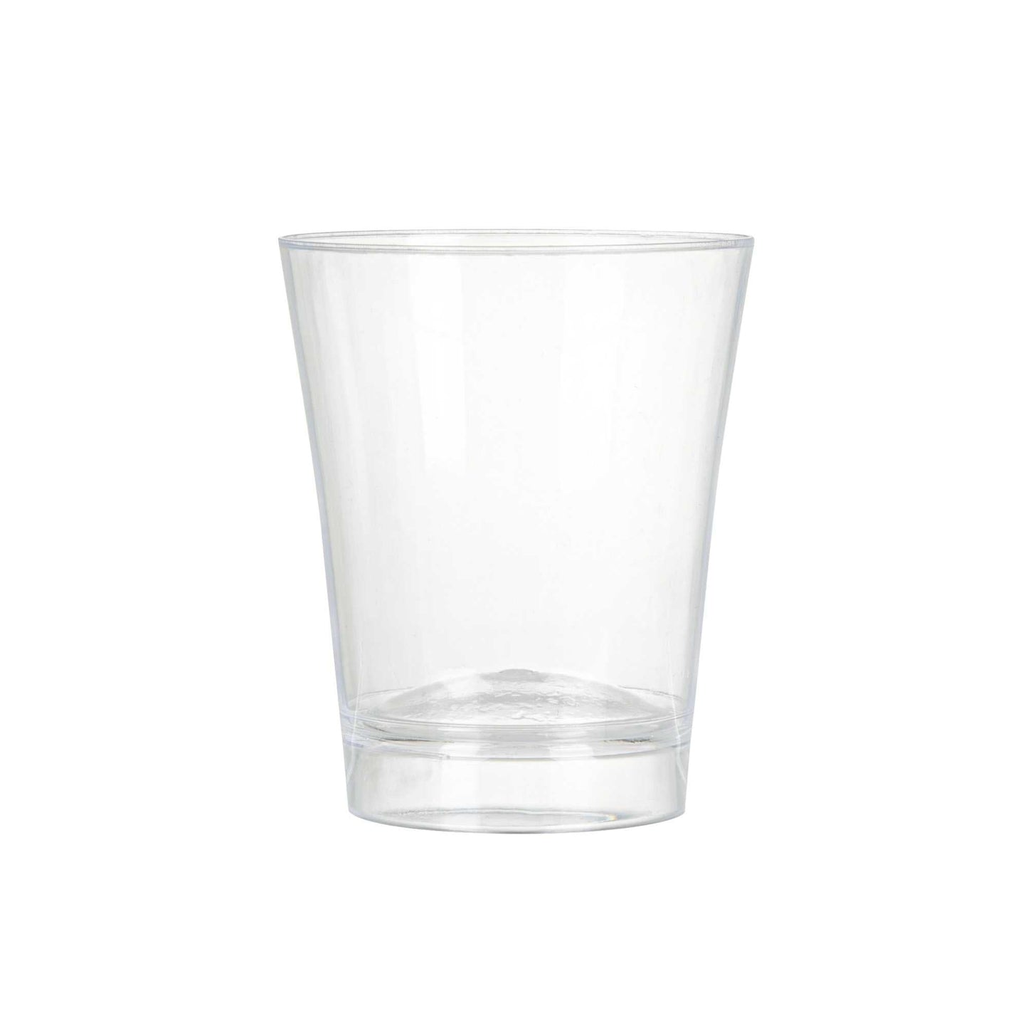 Mini Serve 3 oz Round Clear Plastic Mini Parfait Glass - 2" x 2" x 2 1/2" - 100 count box