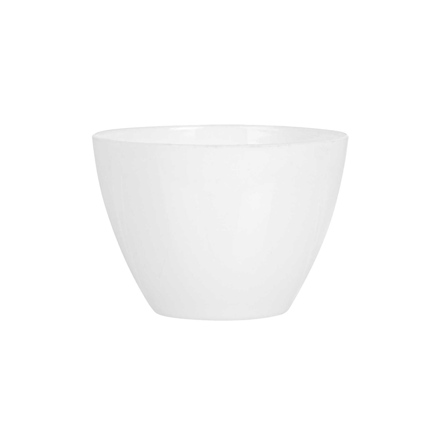 Mini Serve 2 oz Round White Plastic Mini Tasting Bowl - 2" x 2" x 1 1/2" - 100 count box