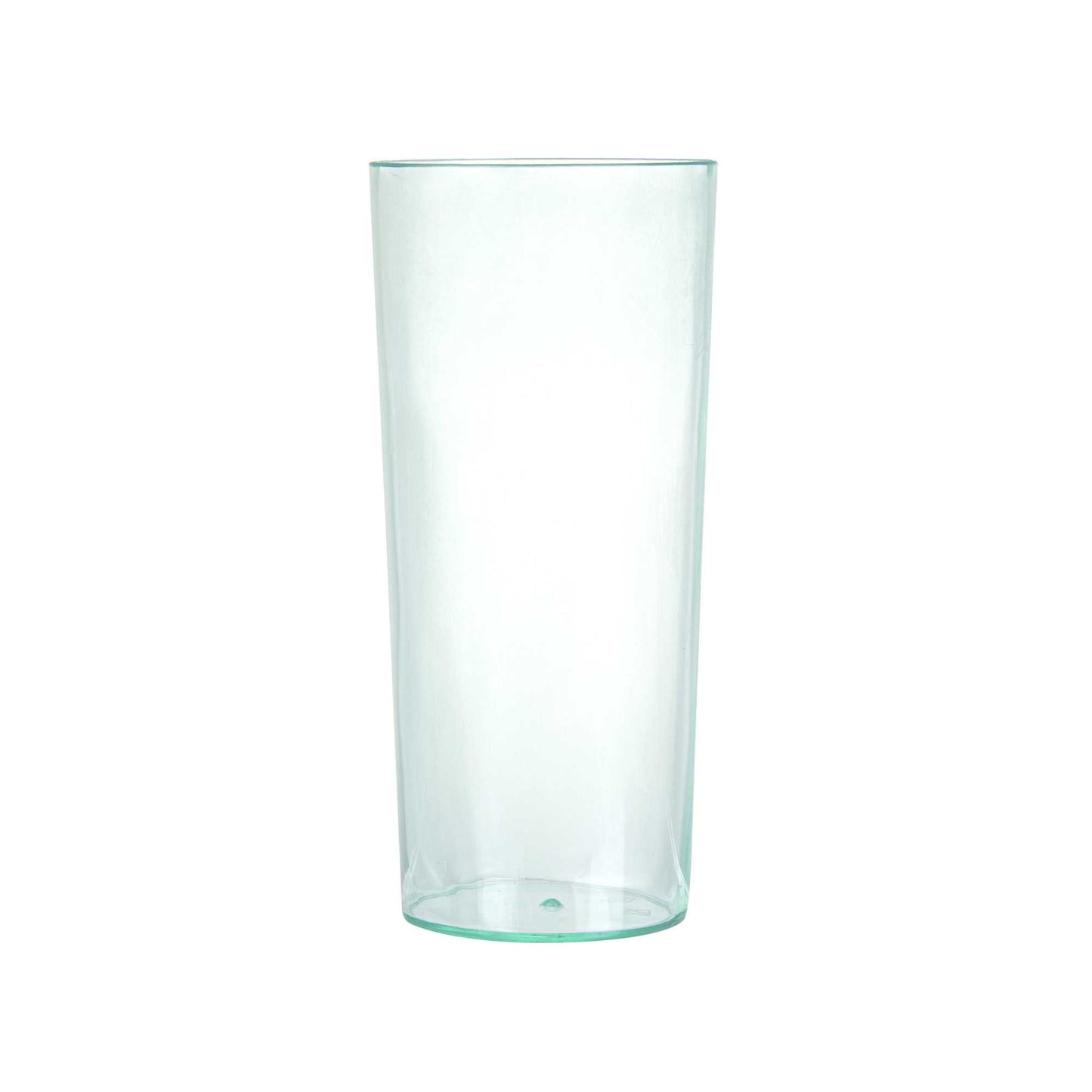 Bev Tek 5 oz Round Seagreen Plastic Cannello Cocktail Glass - 1 3/4" x 1 3/4" x 4" - 100 count box