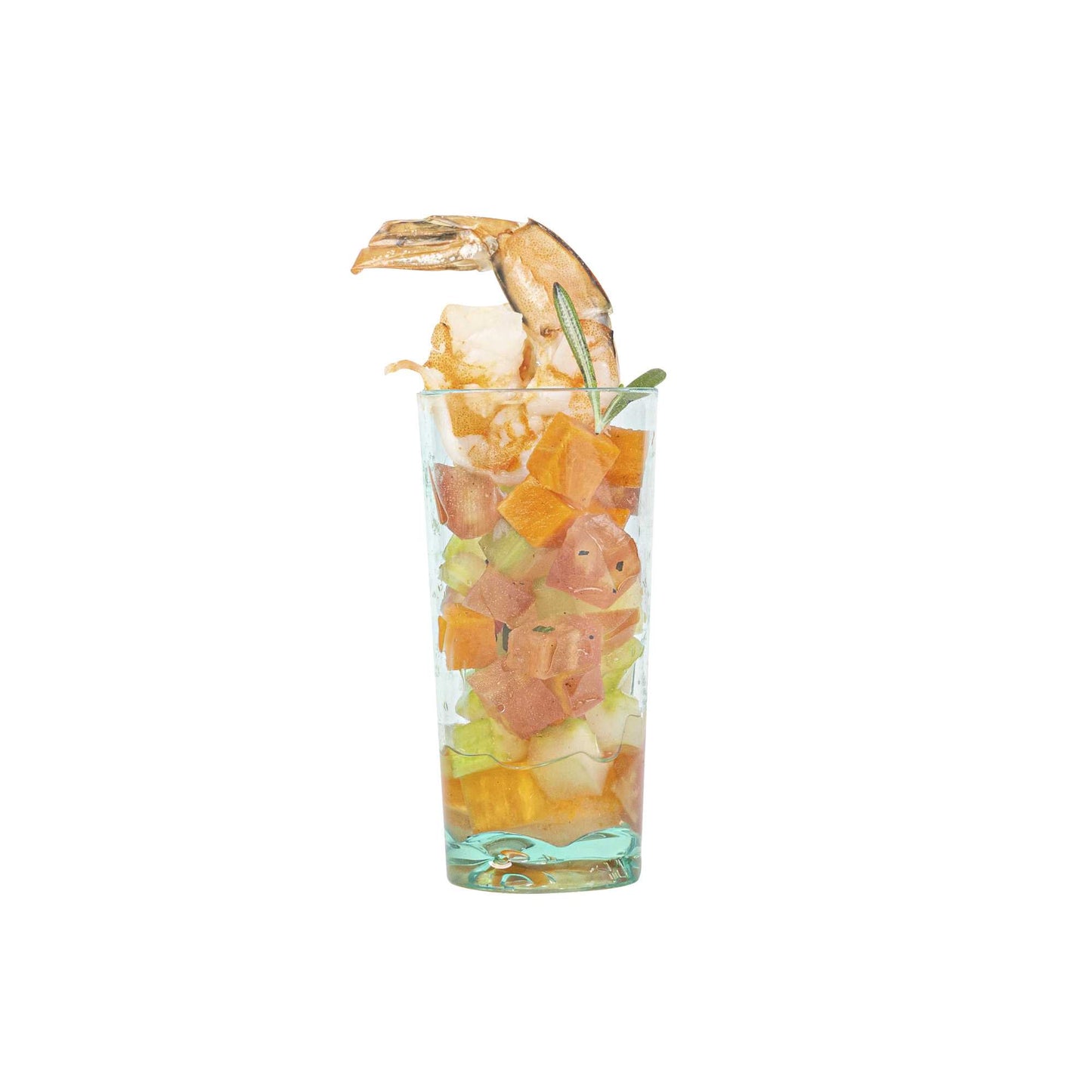 Mini Serve 2 oz Round Seagreen Plastic Cannello Shot Glass - 1 1/2" x 1 1/2" x 3" - 100 count box