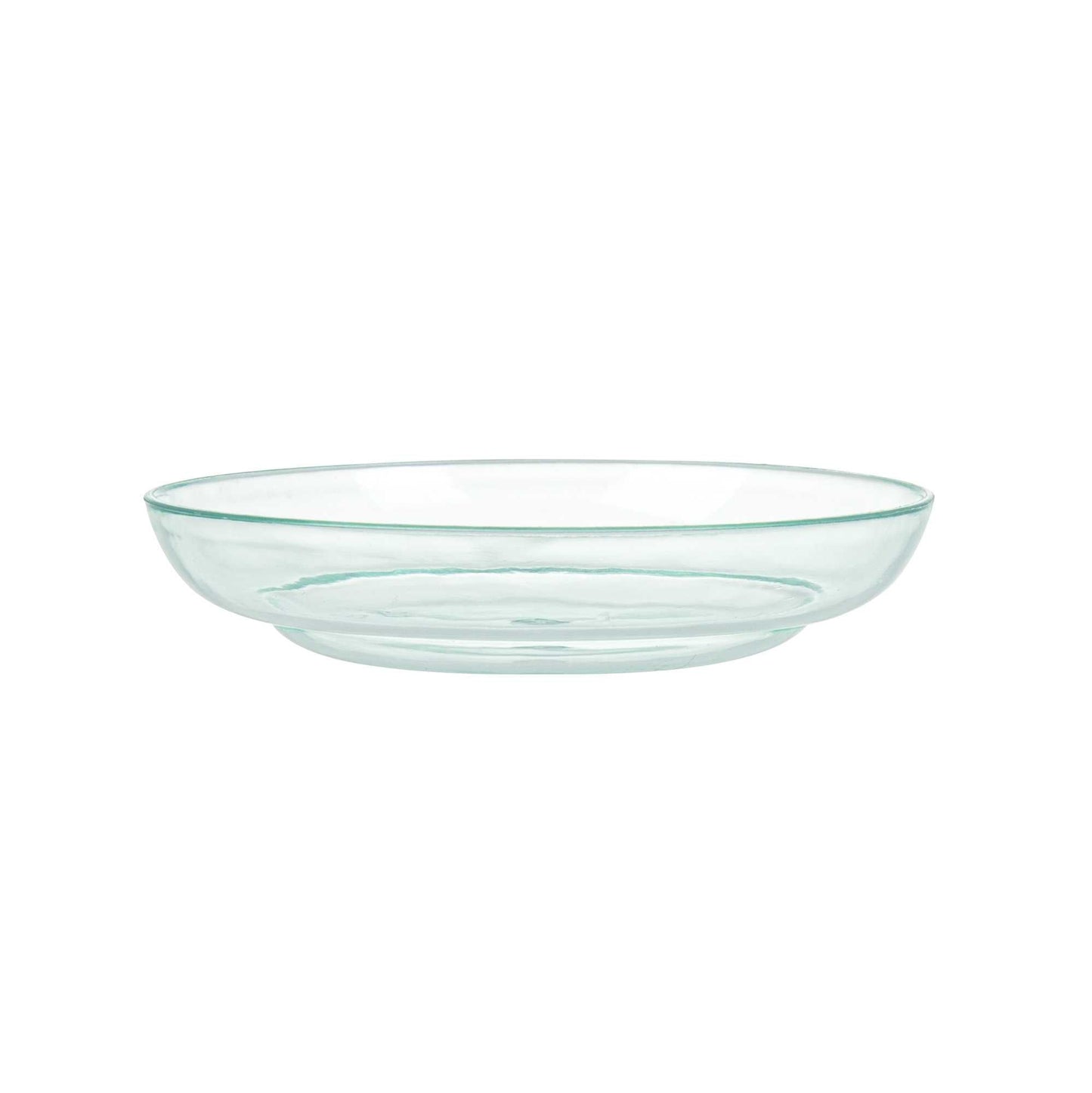 Mini Serve Round Seagreen Plastic Mini Rotondo Plate - 3 1/4" x 3 1/4" x 3/4" - 100 count box