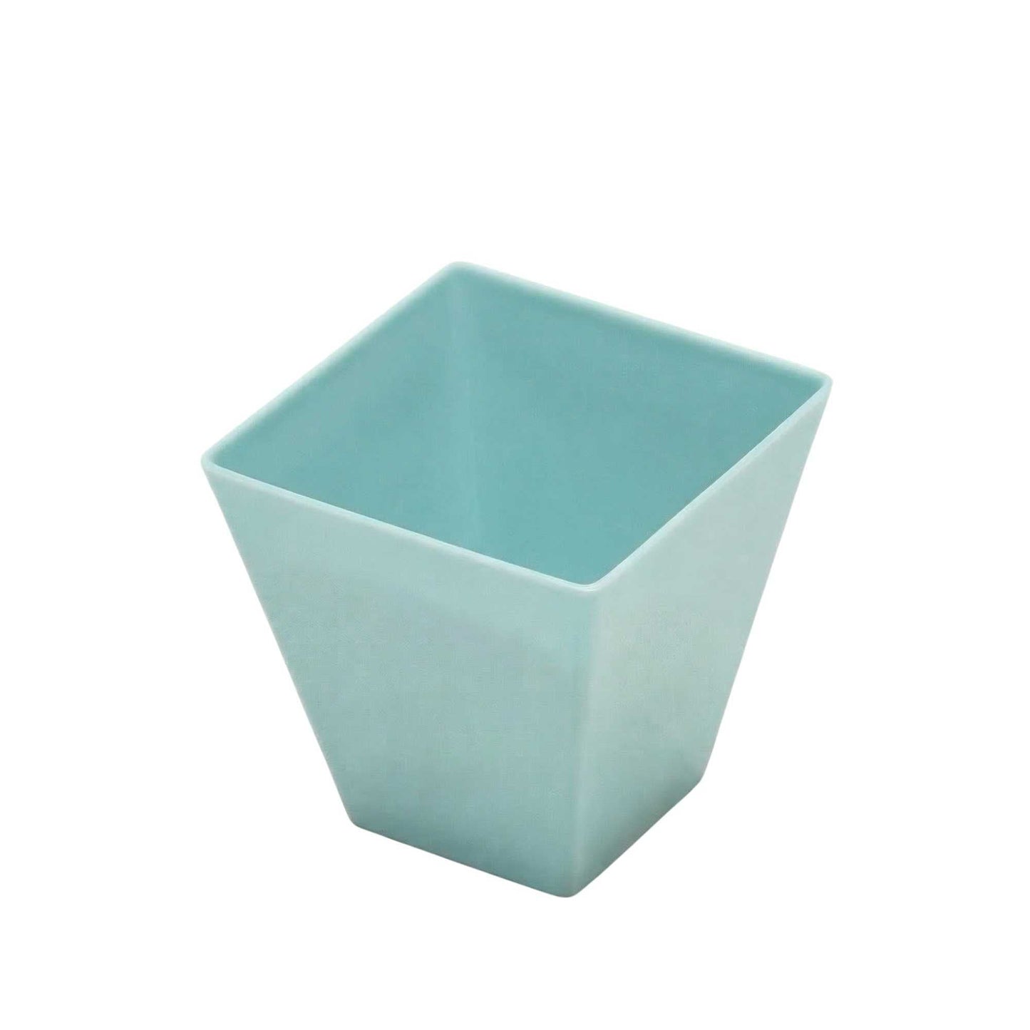 Mini Serve 2 oz Square Baby Blue Plastic Mini Kova Cup - Limited Edition - 2" x 2" x 1 3/4" - 100 count box